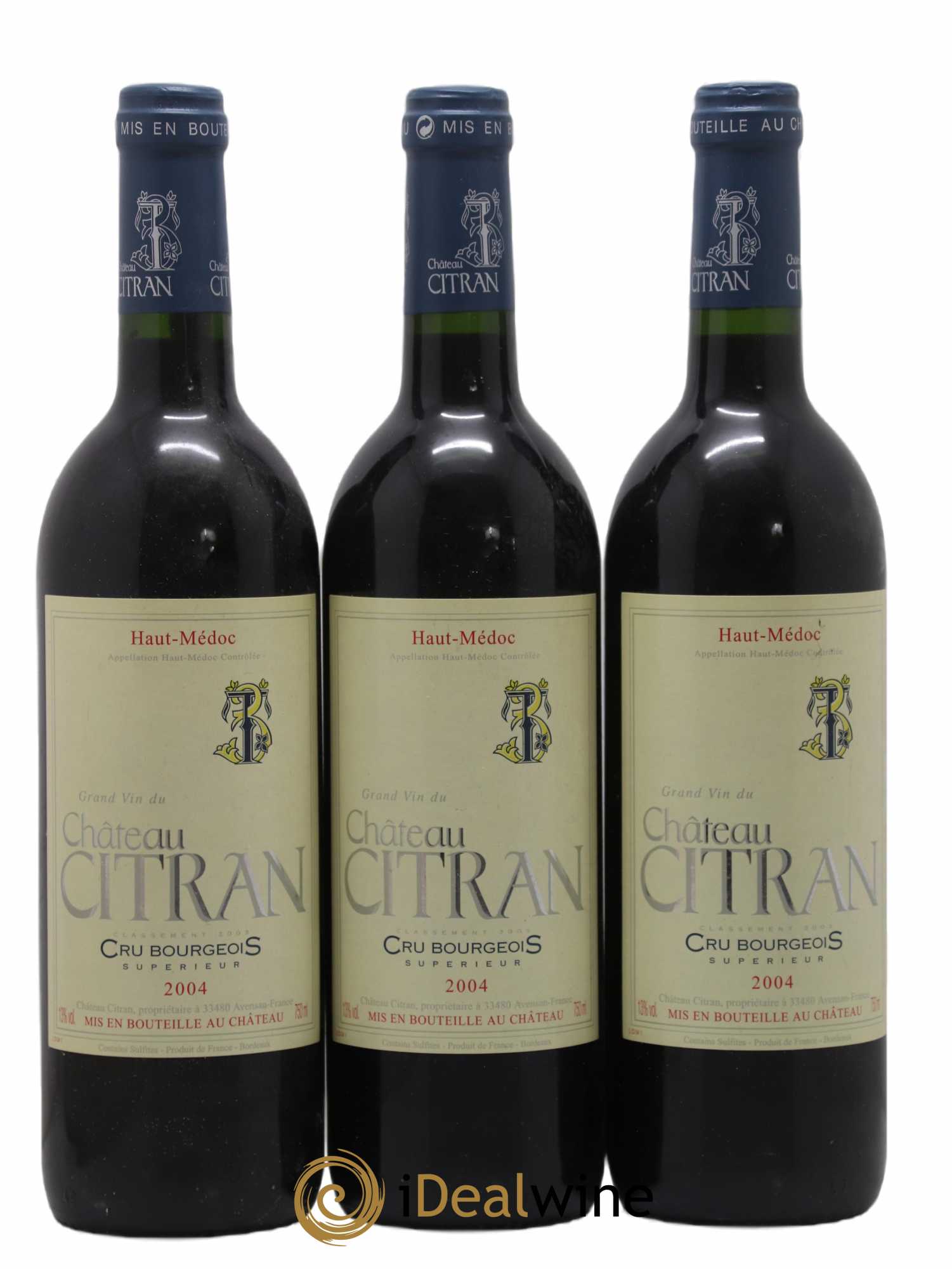 Château Citran Cru Bourgeois 2004 - Lot de 3 bouteilles - 0