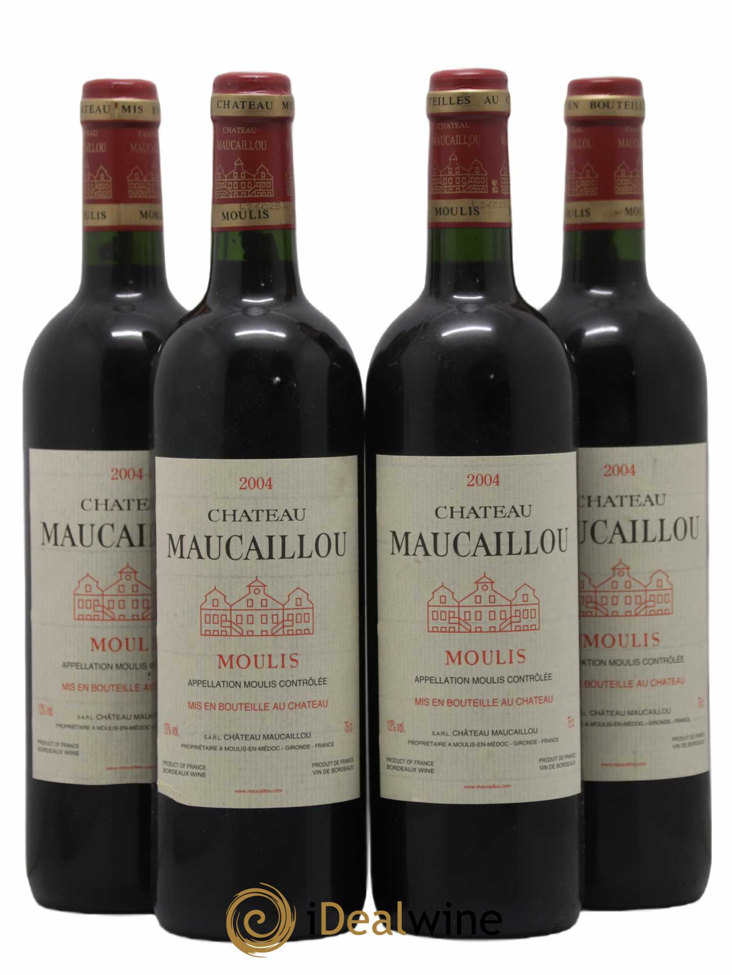 Château Maucaillou 2004 - Lot de 4 bouteilles - 0