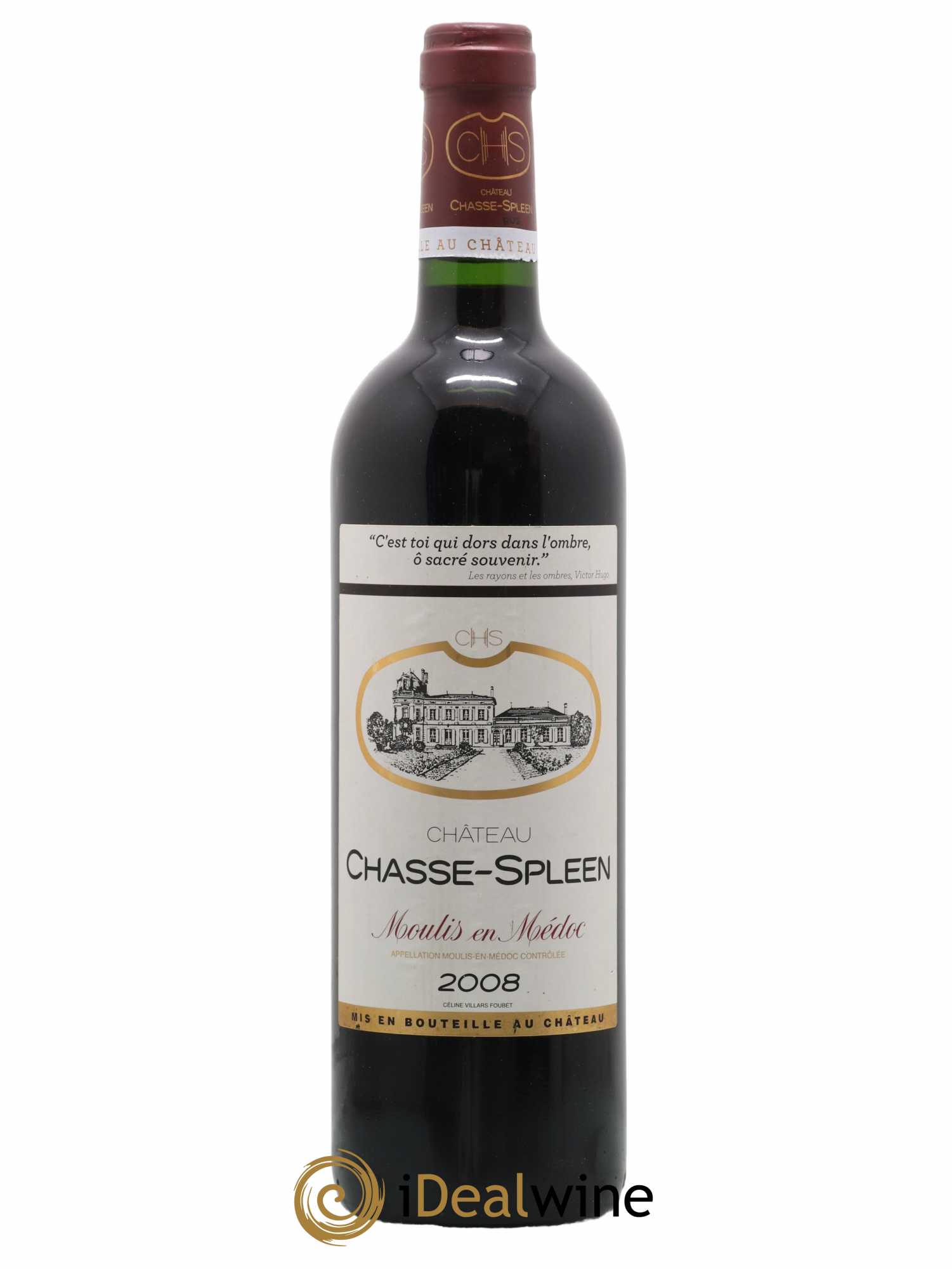 Château Chasse Spleen 2008 - Lot de 1 bouteille - 0