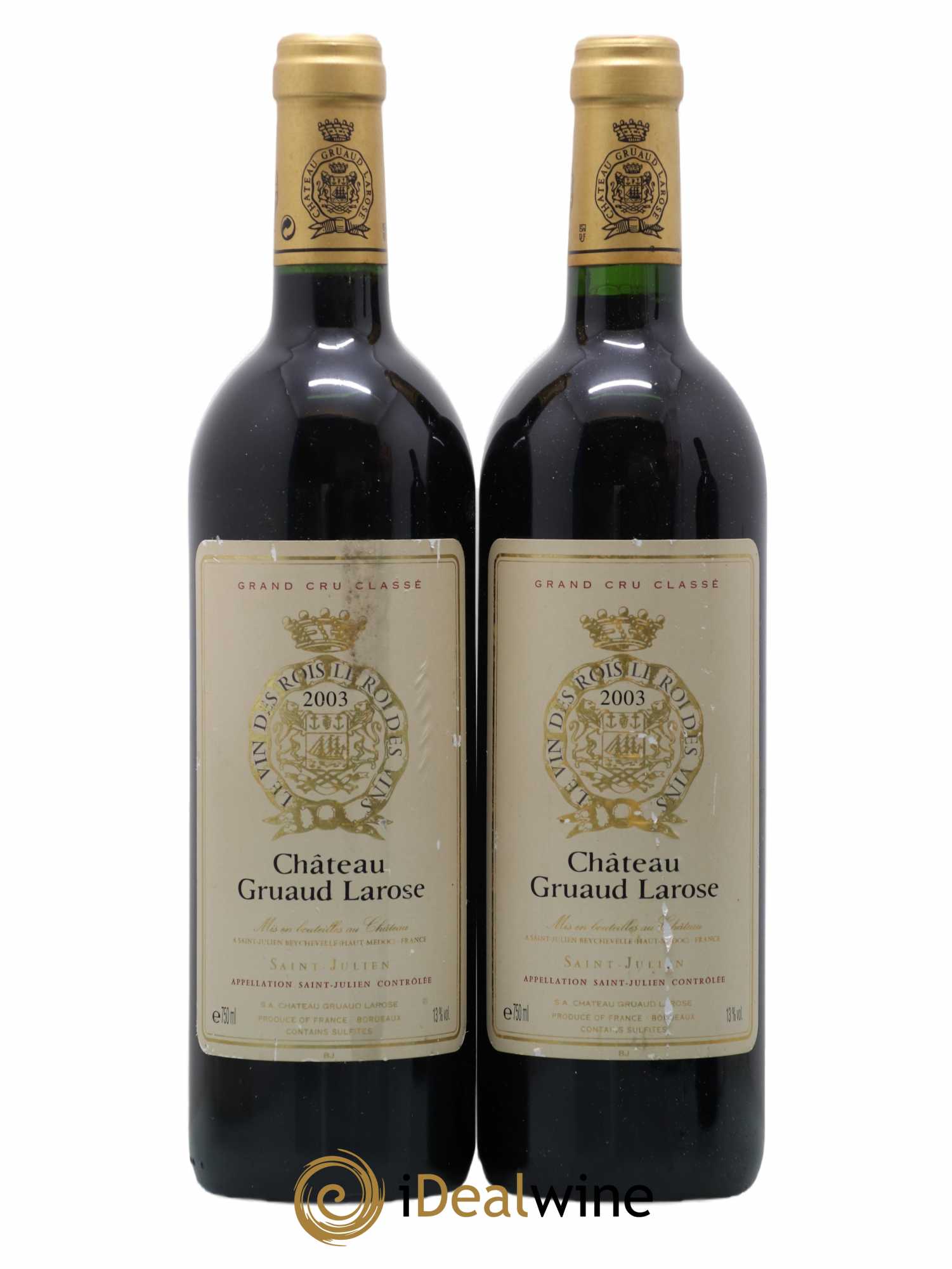 Château Gruaud Larose 2ème Grand Cru Classé 2003 - Lot de 2 bouteilles - 0
