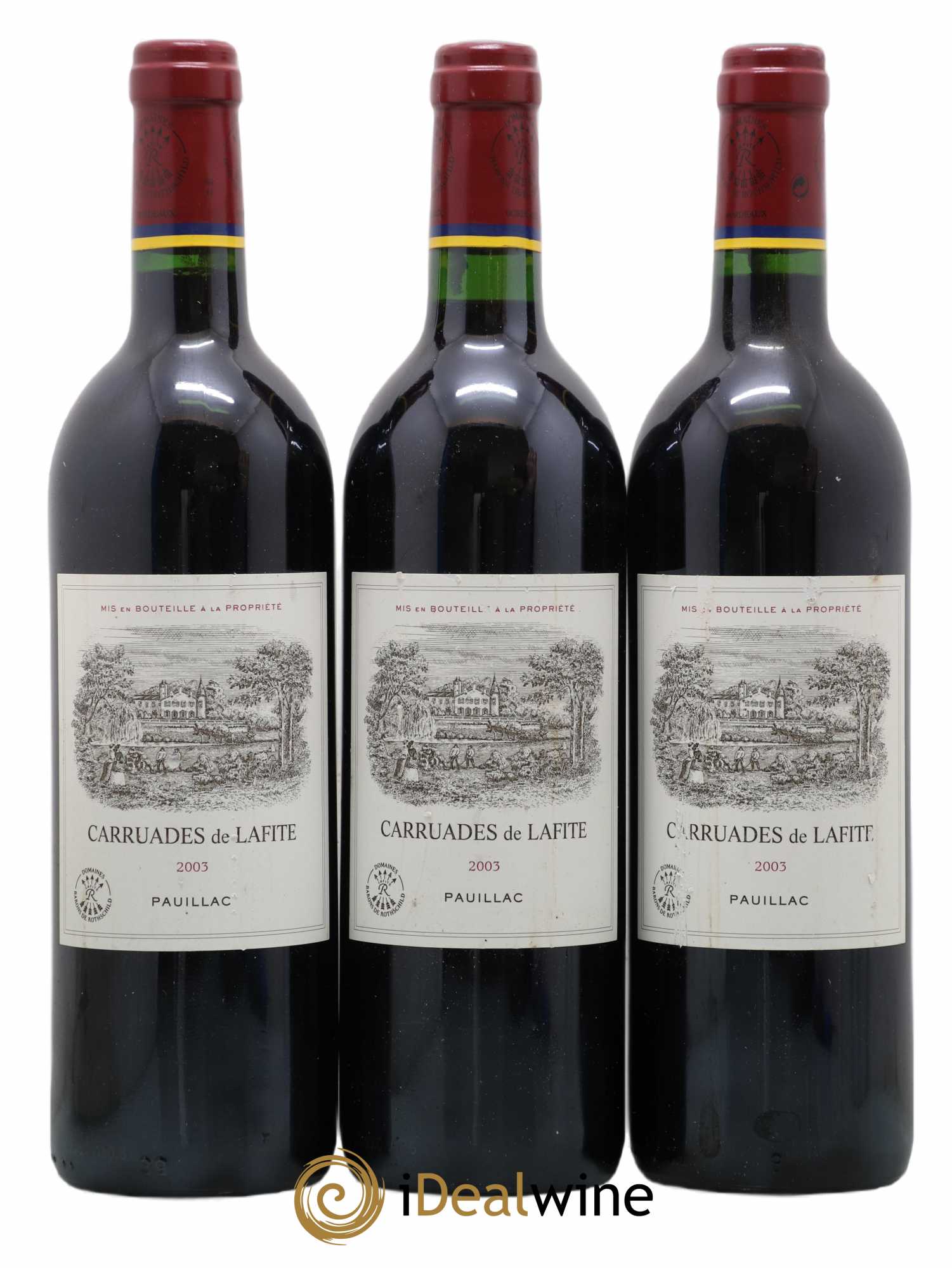 Carruades de Lafite Rothschild Second Vin 2003 - Lot de 3 bouteilles - 0