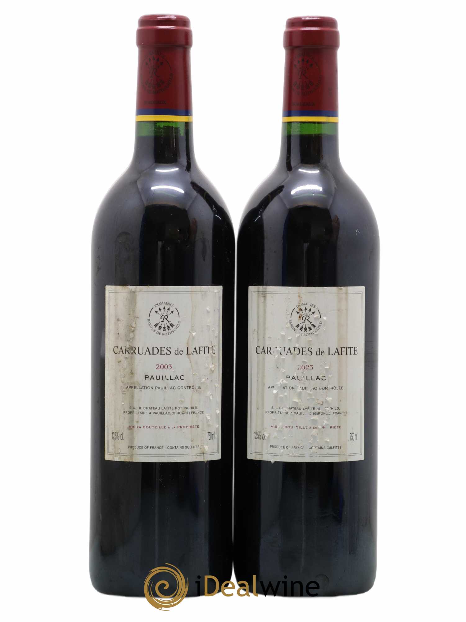 Carruades de Lafite Rothschild Second Vin 2003 - Lot de 2 bouteilles - 1