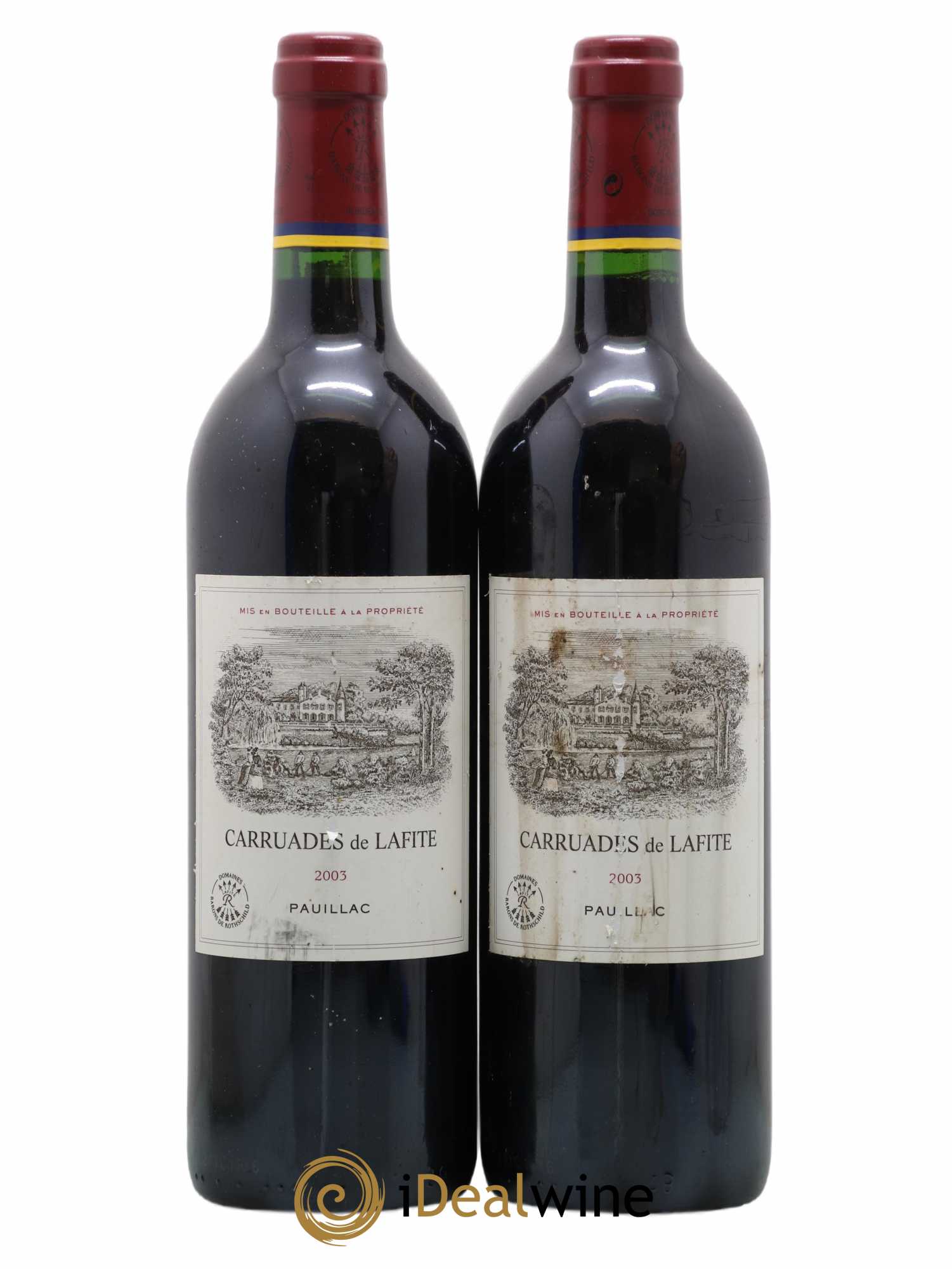 Carruades de Lafite Rothschild Second Vin 2003 - Lot de 2 bouteilles - 0