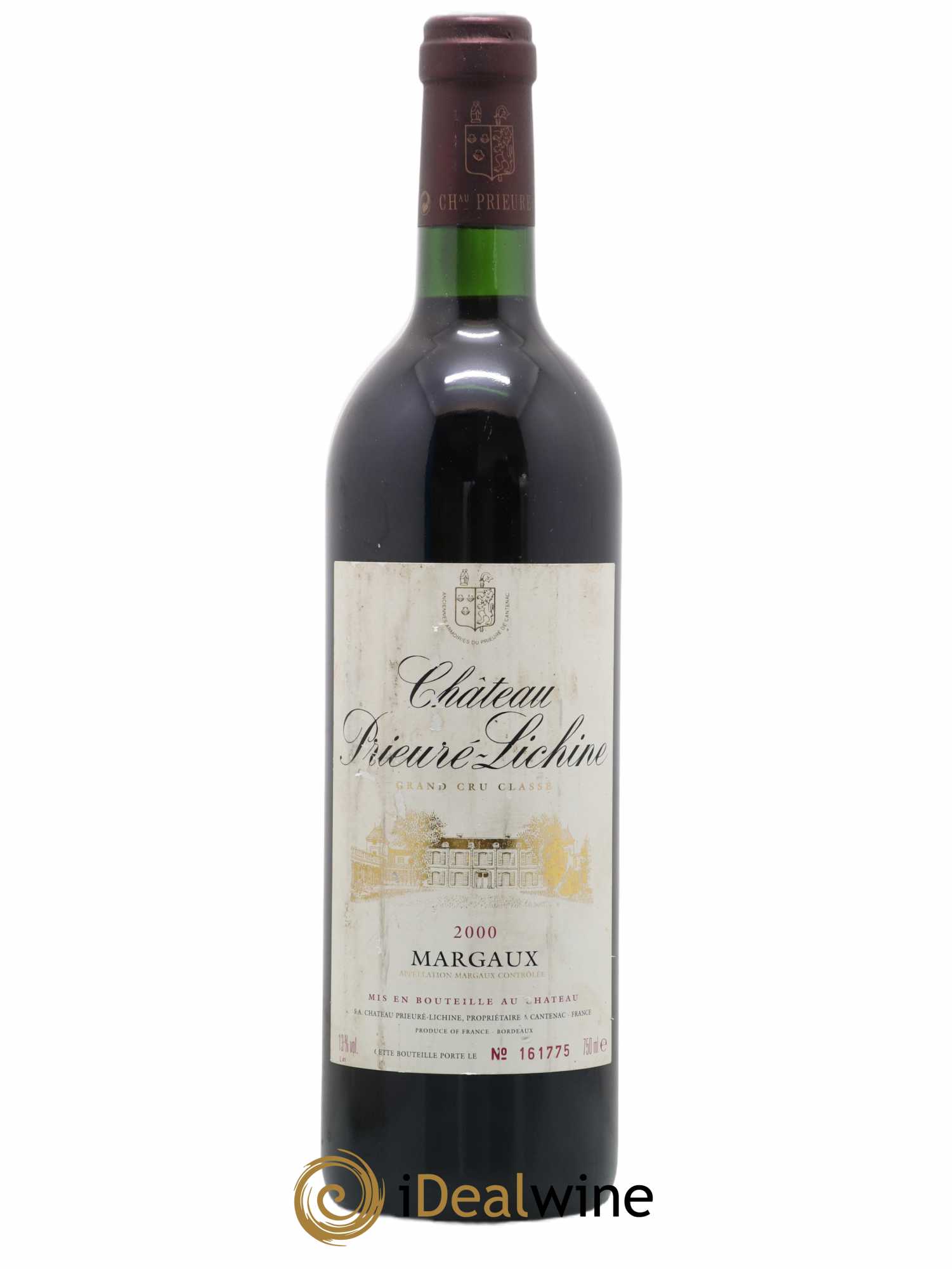Château Prieuré Lichine 4ème Grand Cru Classé 2000 - Lot de 1 bouteille - 0