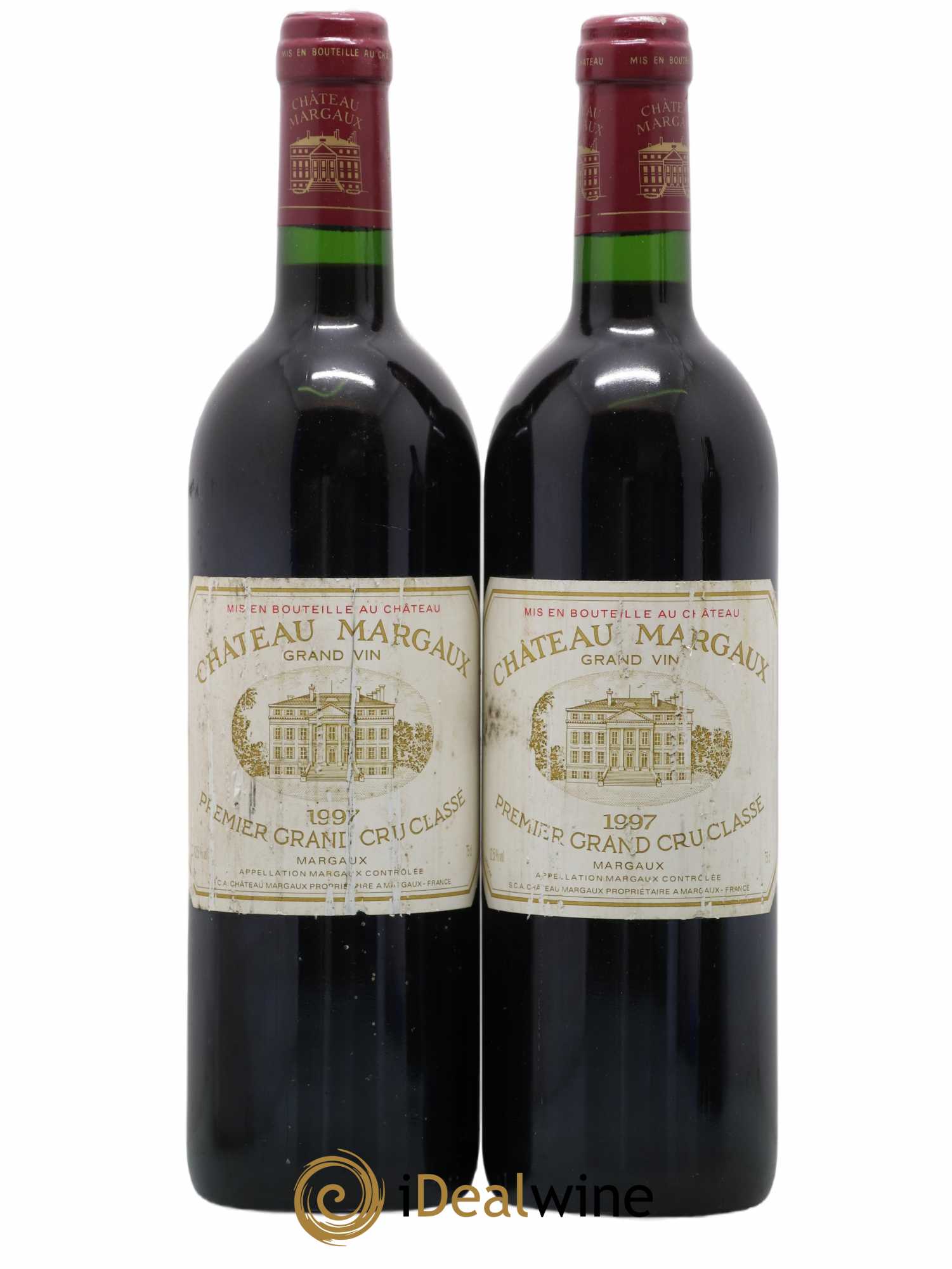 Château Margaux 1er Grand Cru Classé 1997 - Lot de 2 bouteilles - 0