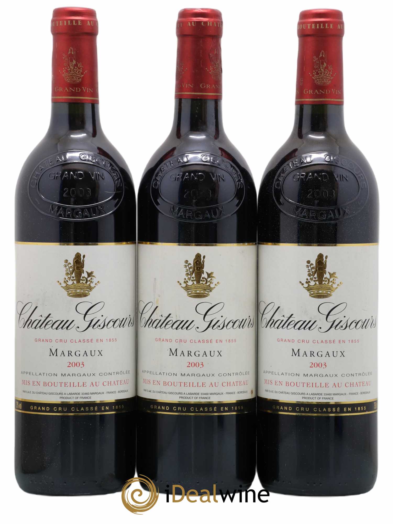 Château Giscours 3ème Grand Cru Classé 2003 - Lot de 3 bouteilles - 0