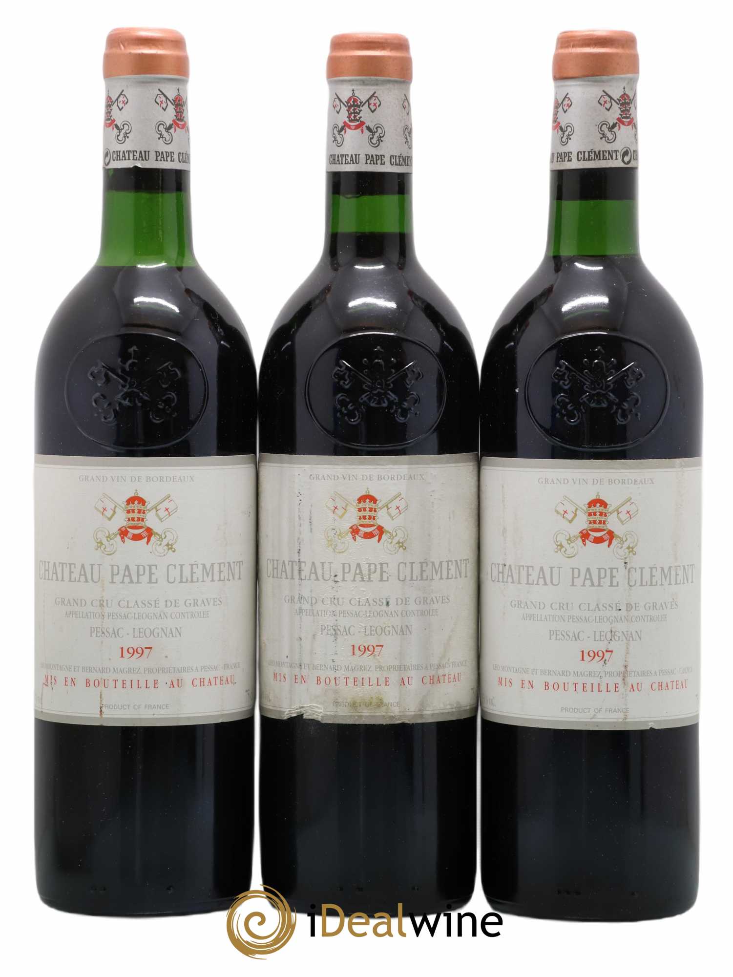 Château Pape Clément Cru Classé de Graves 1997 - Lot de 3 bouteilles - 0