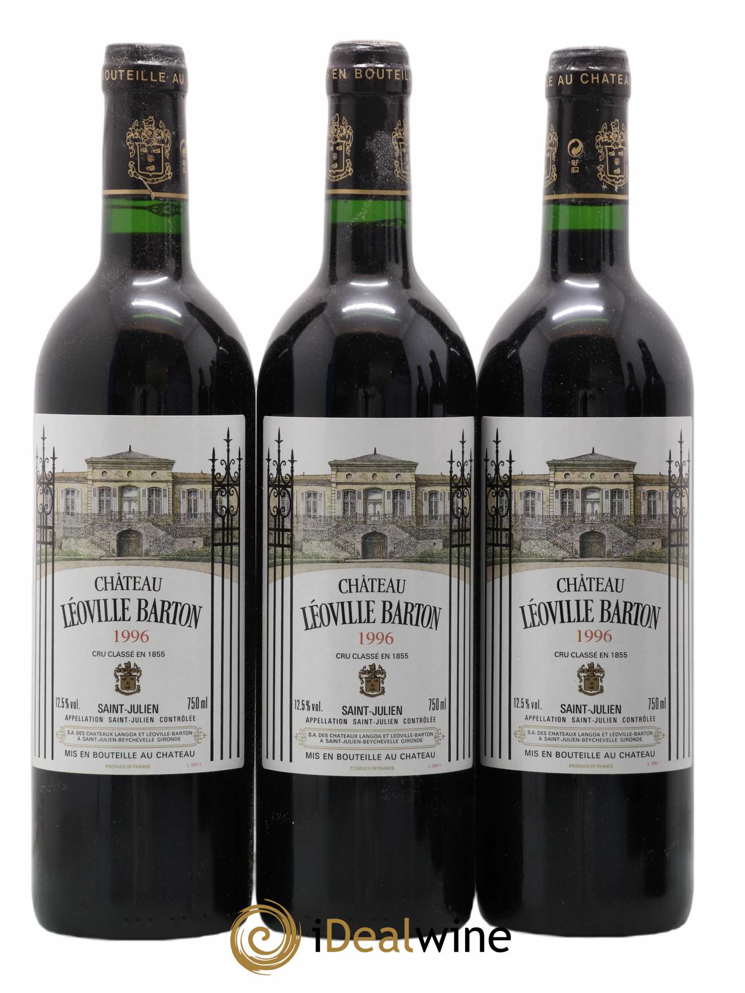 Château Léoville Barton 2ème Grand Cru Classé 1996 - Lot de 12 bouteilles - 4