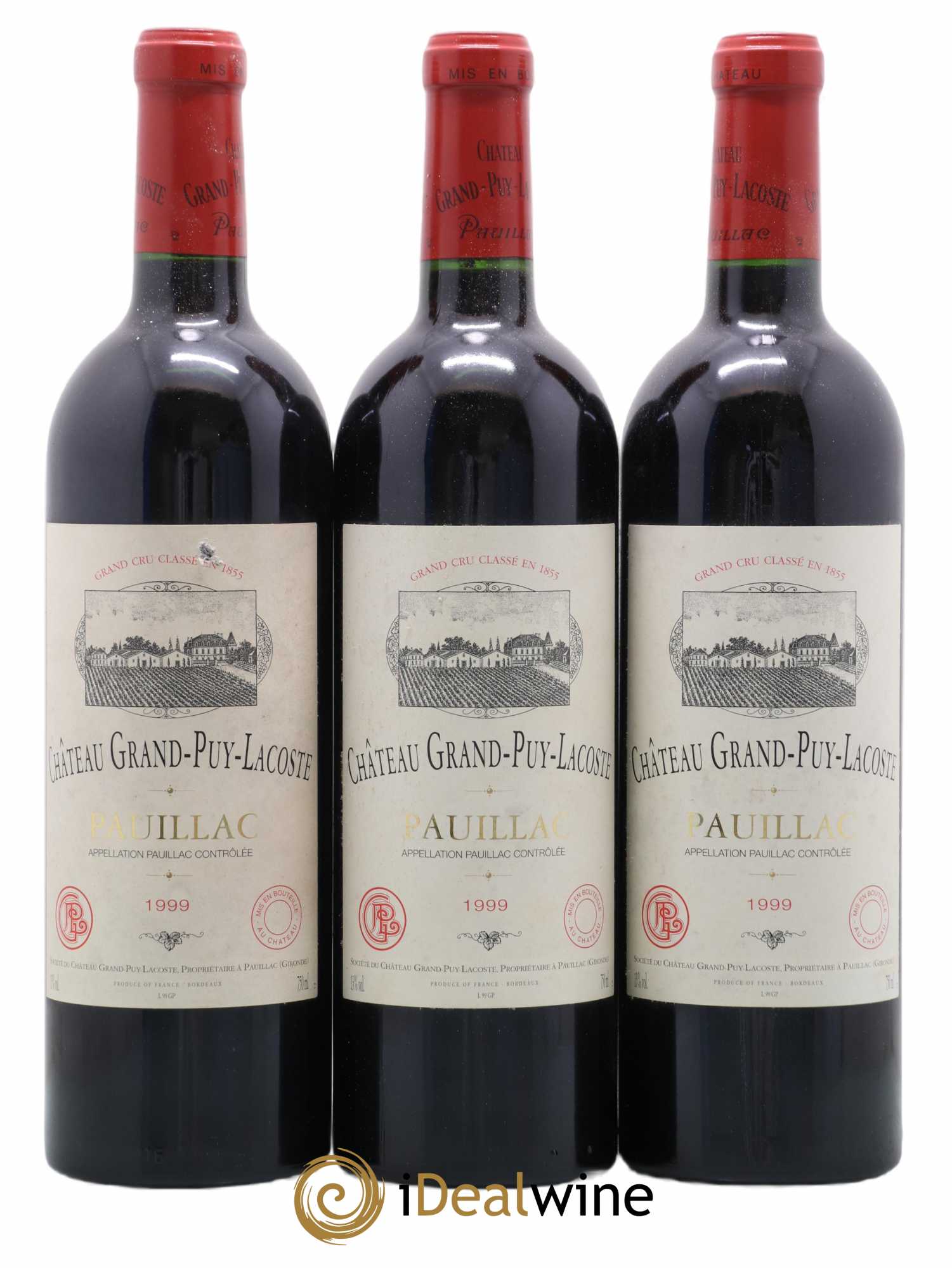 Château Grand Puy Lacoste 5ème Grand Cru Classé 1999 - Lot de 12 bouteilles - 1