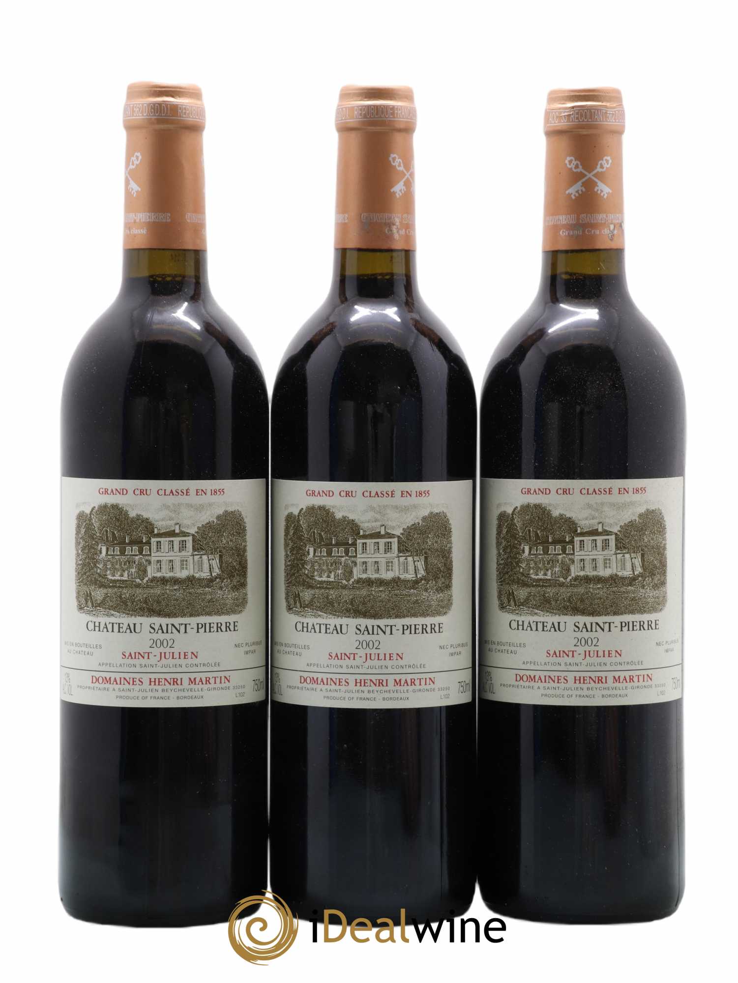 Château Saint-Pierre 4ème Grand Cru Classé 2002 - Lot de 12 bouteilles - 3