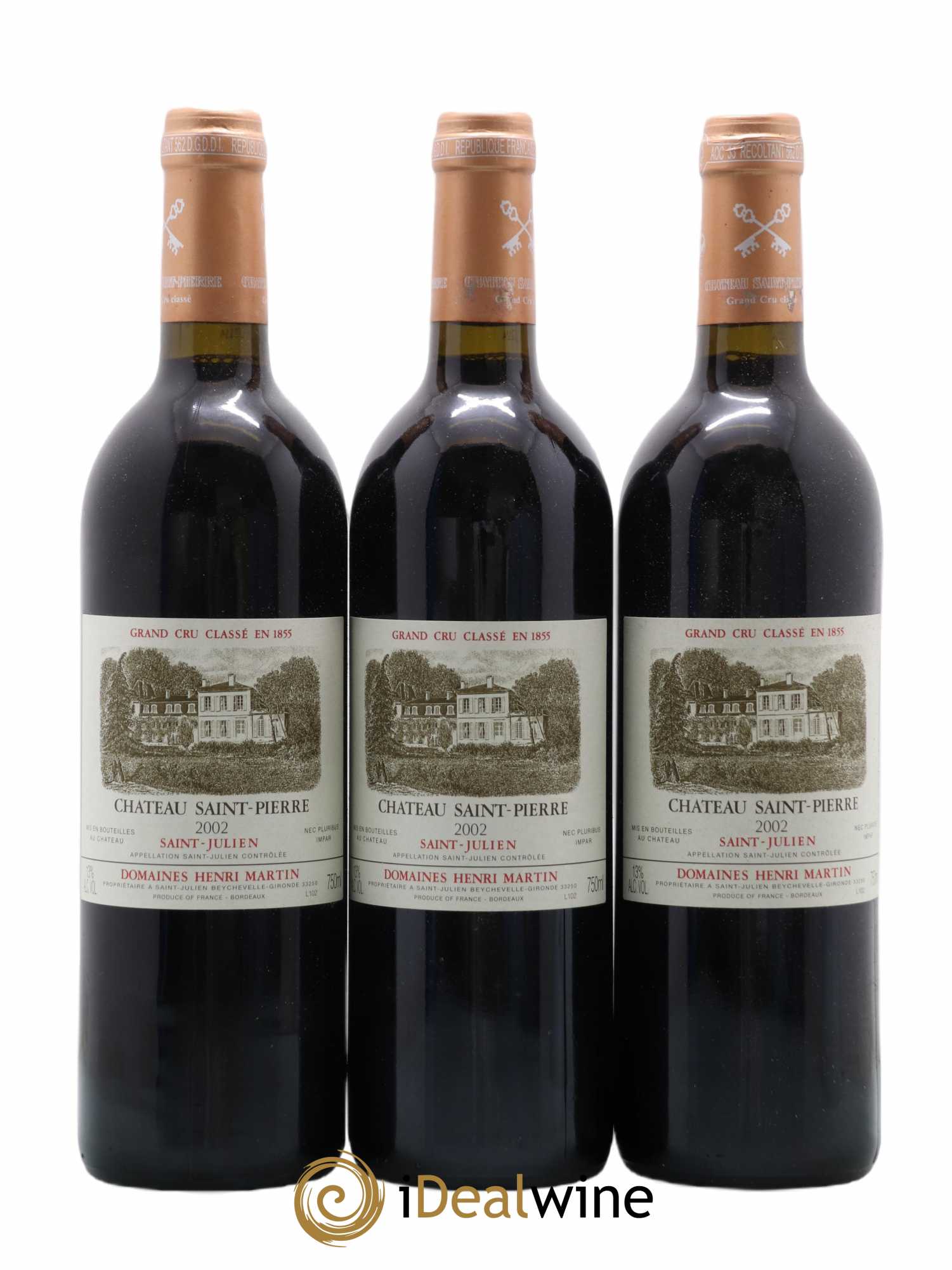 Château Saint-Pierre 4ème Grand Cru Classé 2002 - Lot de 12 bouteilles - 4
