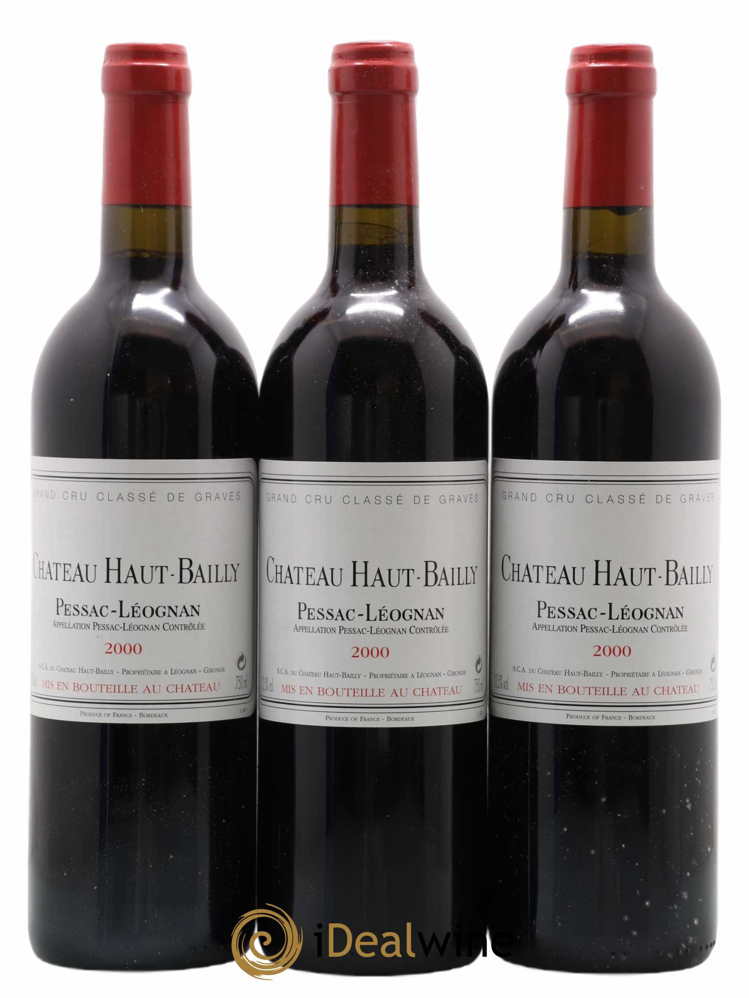 Château Haut-Bailly Cru Classé de Graves 2000 - Lot de 12 bouteilles - 1
