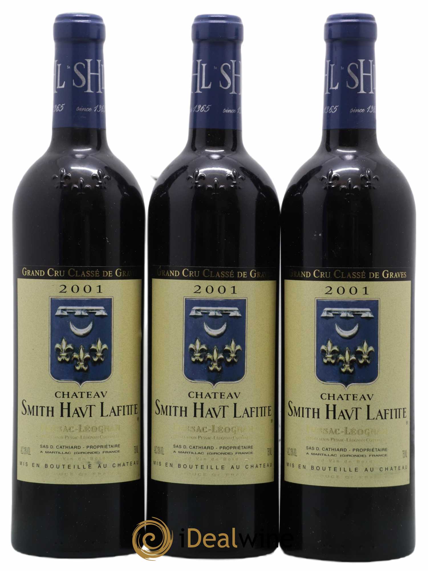 Château Smith Haut Lafitte Cru Classé de Graves 2001 - Lot de 6 bouteilles - 1