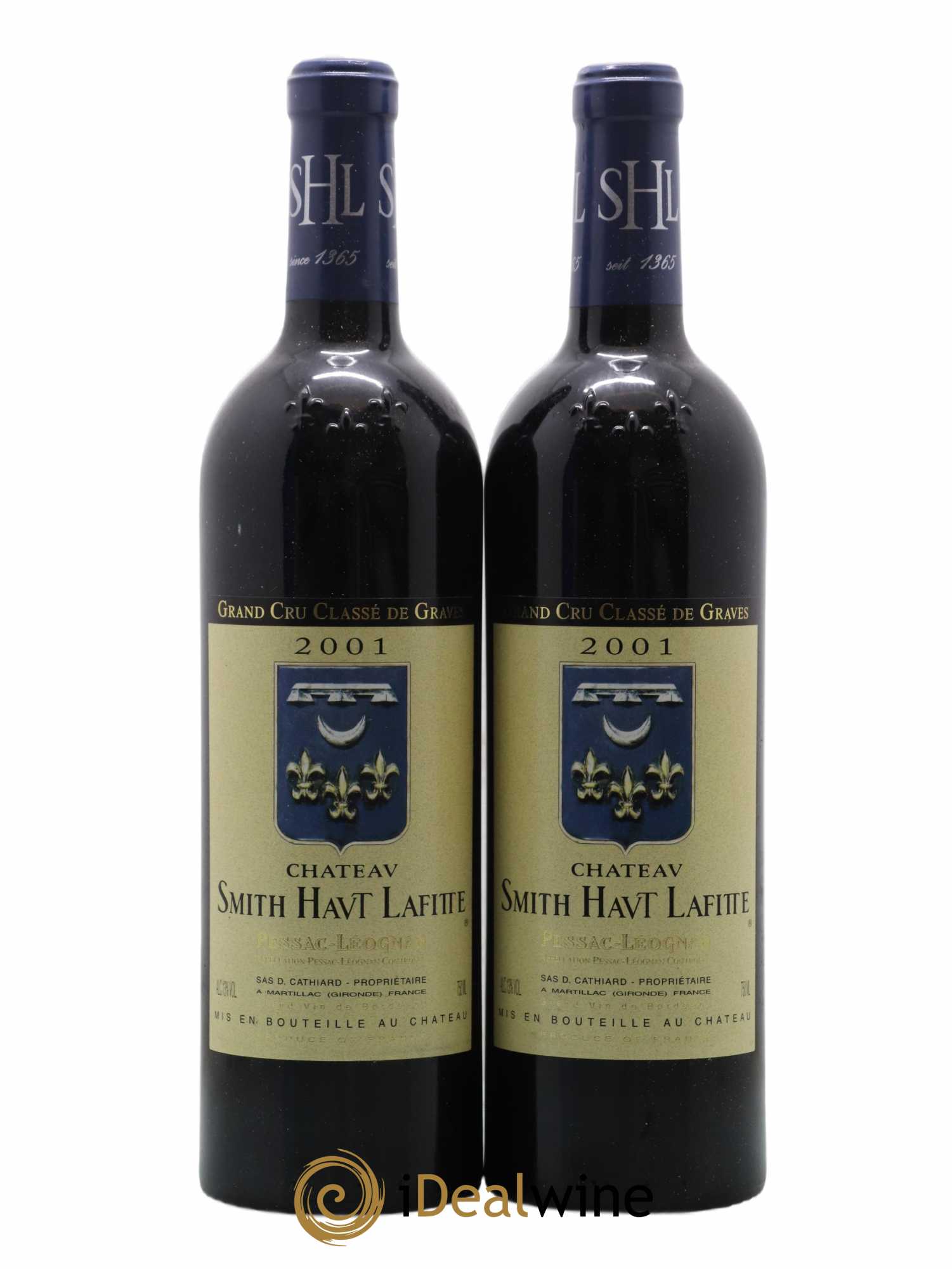 Château Smith Haut Lafitte Cru Classé de Graves 2001 - Lot de 2 bouteilles - 0