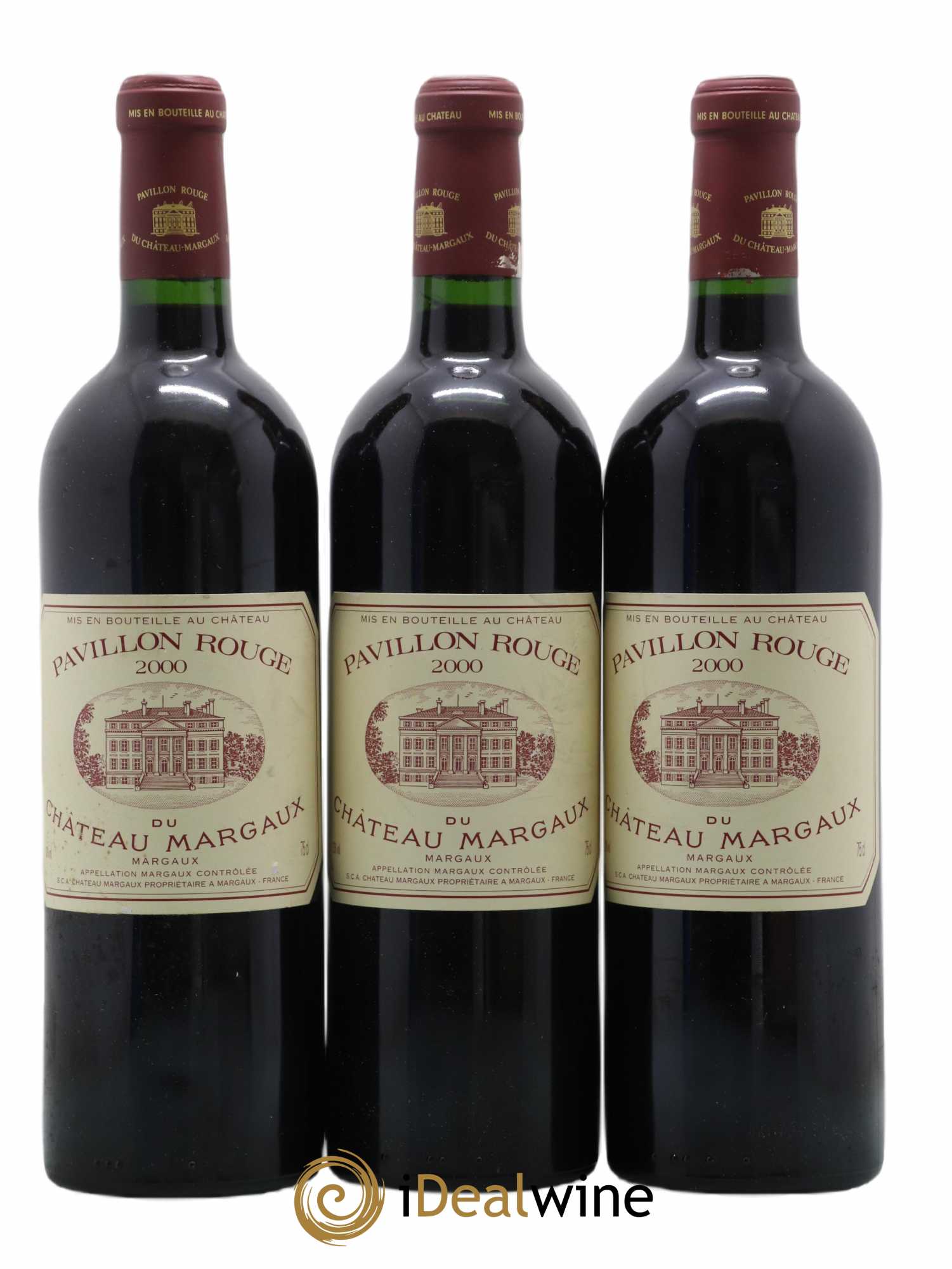 Pavillon Rouge du Château Margaux Second Vin 2000 - Lot of 3 bottles - 0