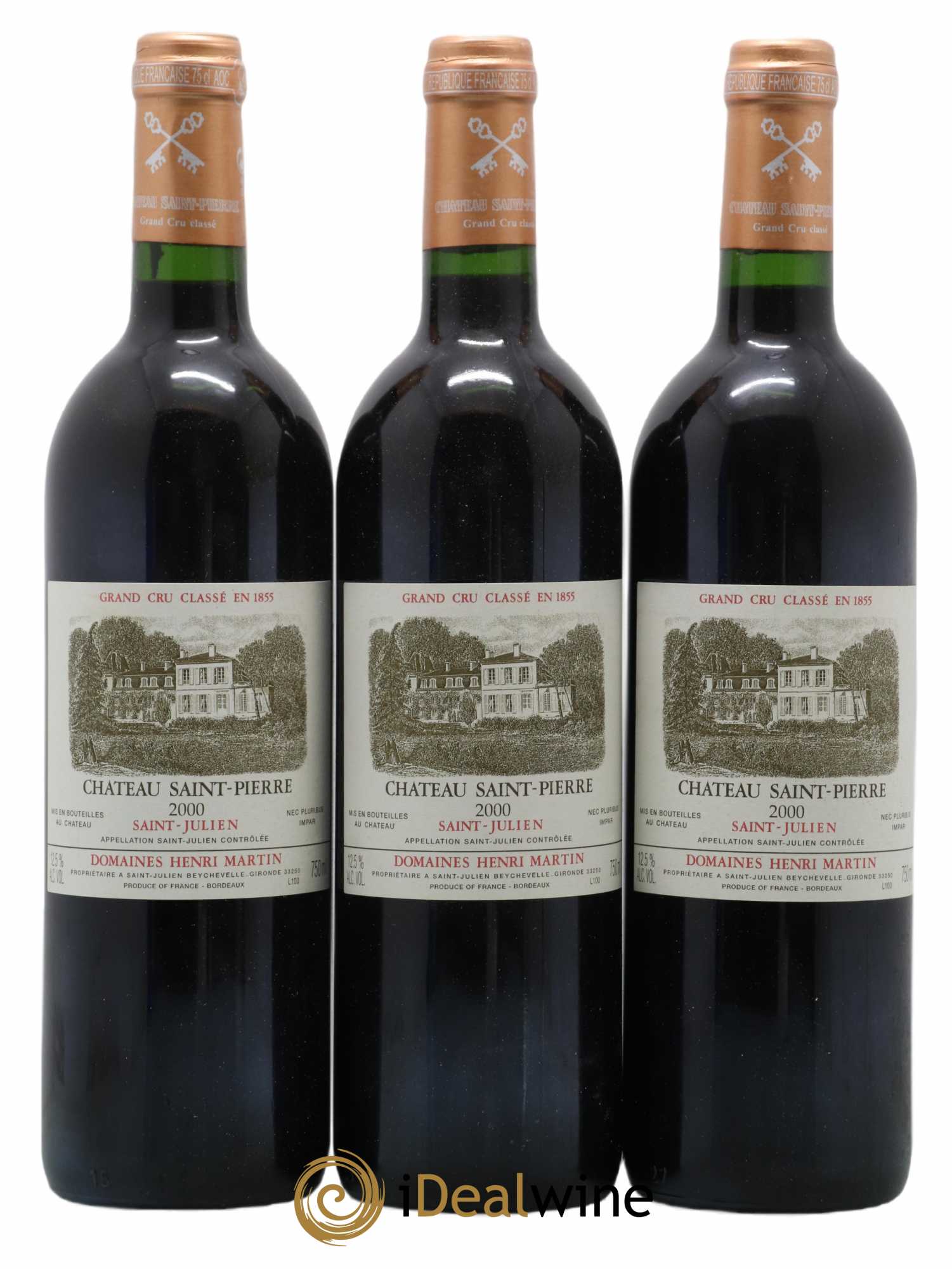 Château Saint-Pierre 4ème Grand Cru Classé 2000 - Lot de 12 bouteilles - 4