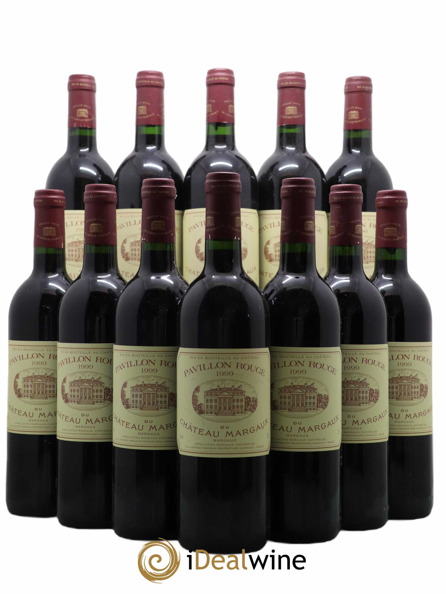 Pavillon Rouge du Château Margaux Second Vin 1999 - Lot de 12 bouteilles - 0