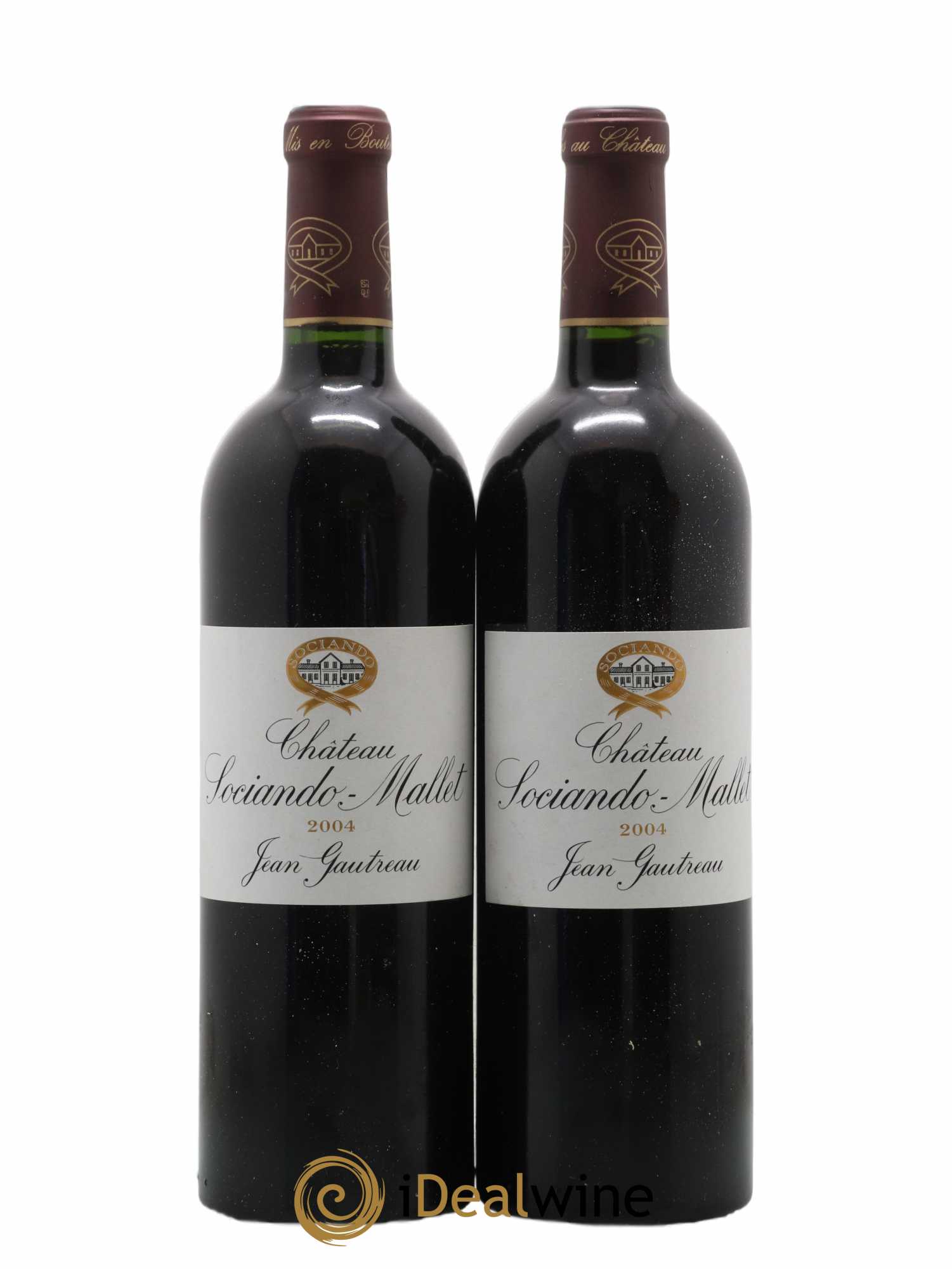 Château Sociando Mallet 2004 - Lot de 2 bouteilles - 0
