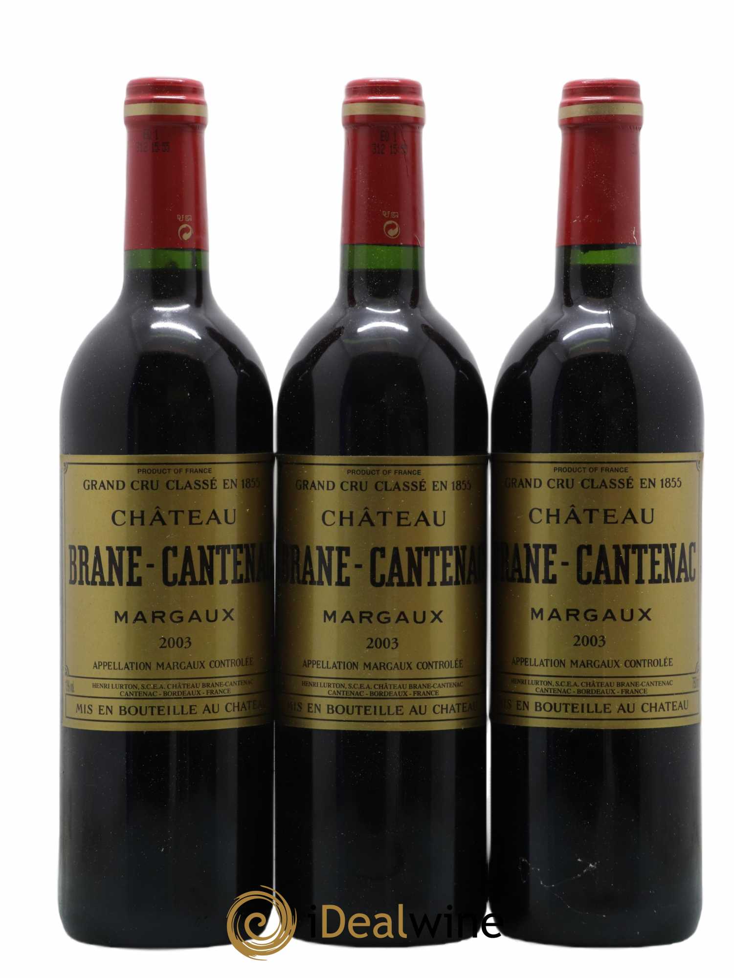 Château Brane Cantenac 2ème Grand Cru Classé 2003 - Lot de 12 bouteilles - 2