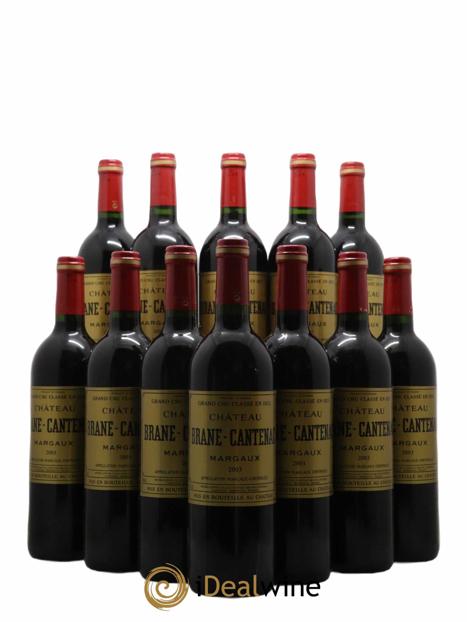 Château Brane Cantenac 2ème Grand Cru Classé 2003 - Lot de 12 bouteilles - 0