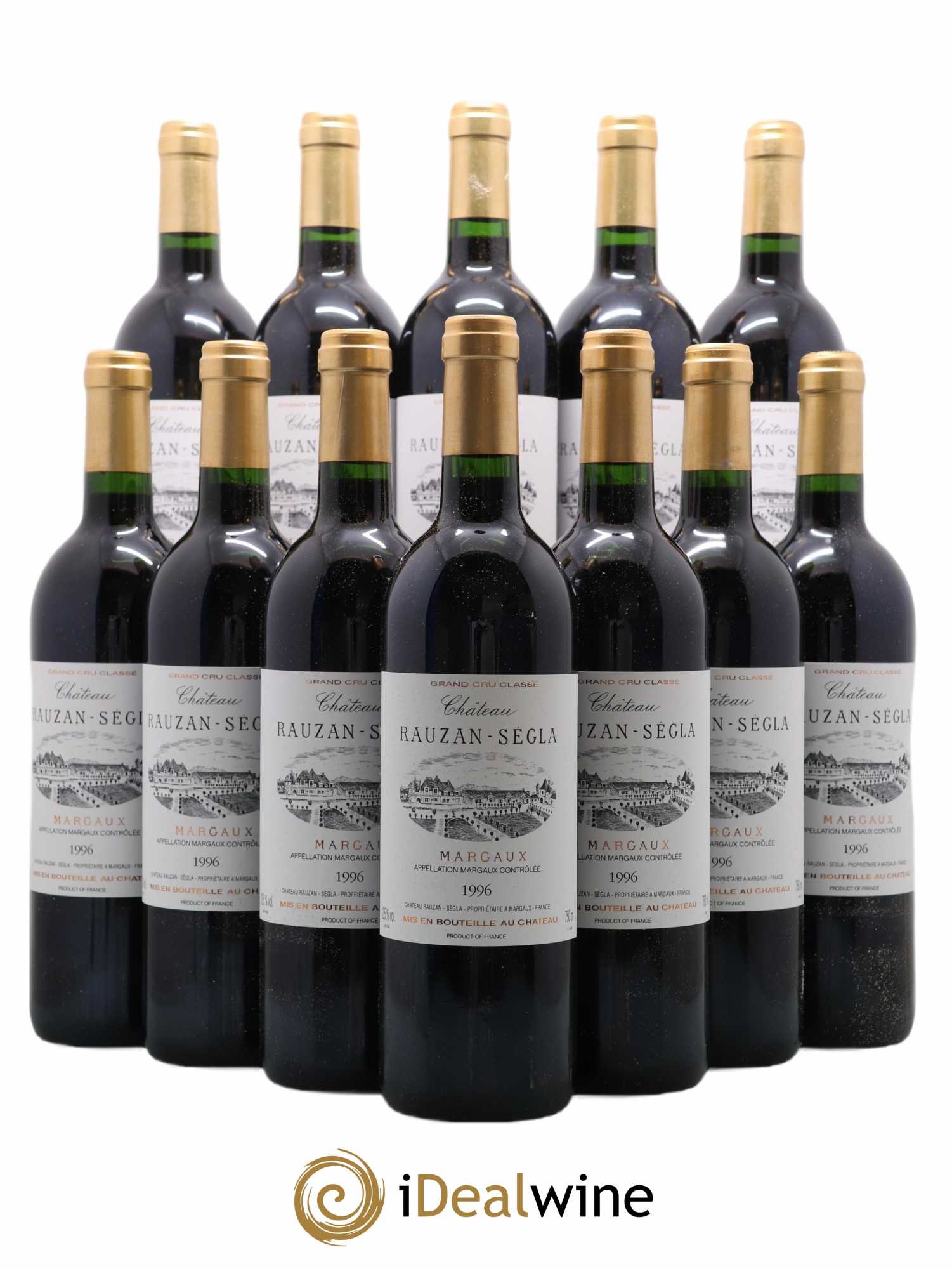 Château Rauzan Ségla Grand Cru Classé 1996 - Lot de 12 bouteilles - 0