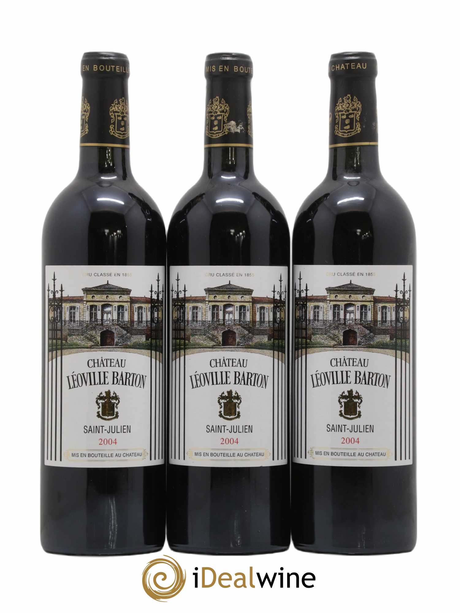 Château Léoville Barton 2ème Grand Cru Classé 2004 - Lot de 3 bouteilles - 0