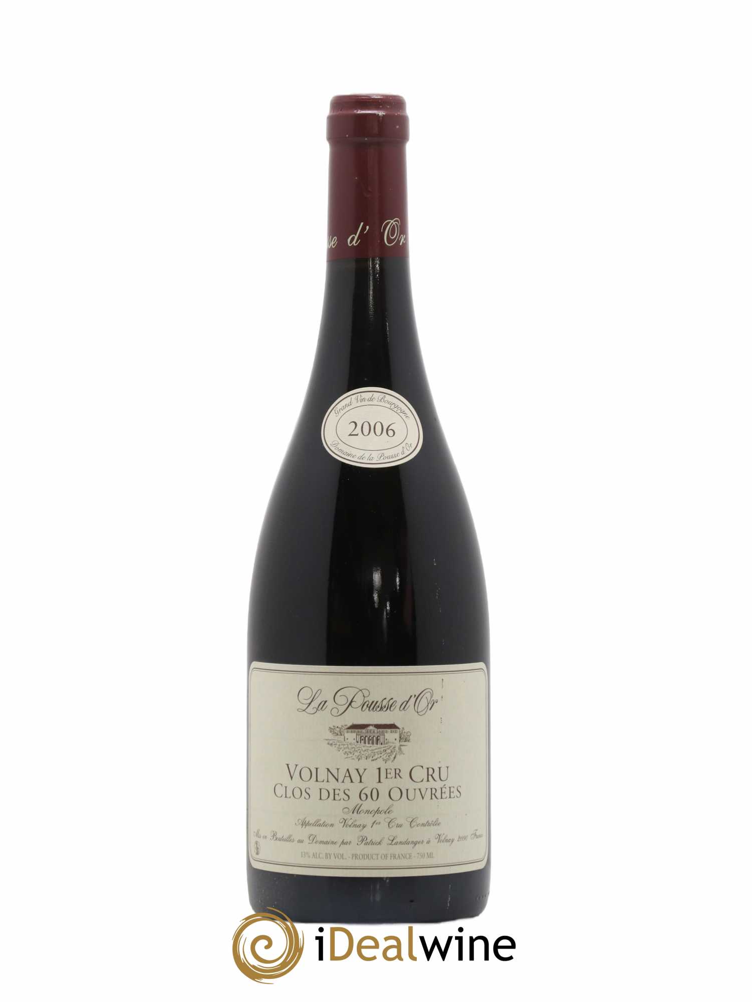 Volnay 1er Cru Clos des 60 ouvrées La Pousse d'Or (Domaine de) 2006 - Lot de 1 bouteille - 0