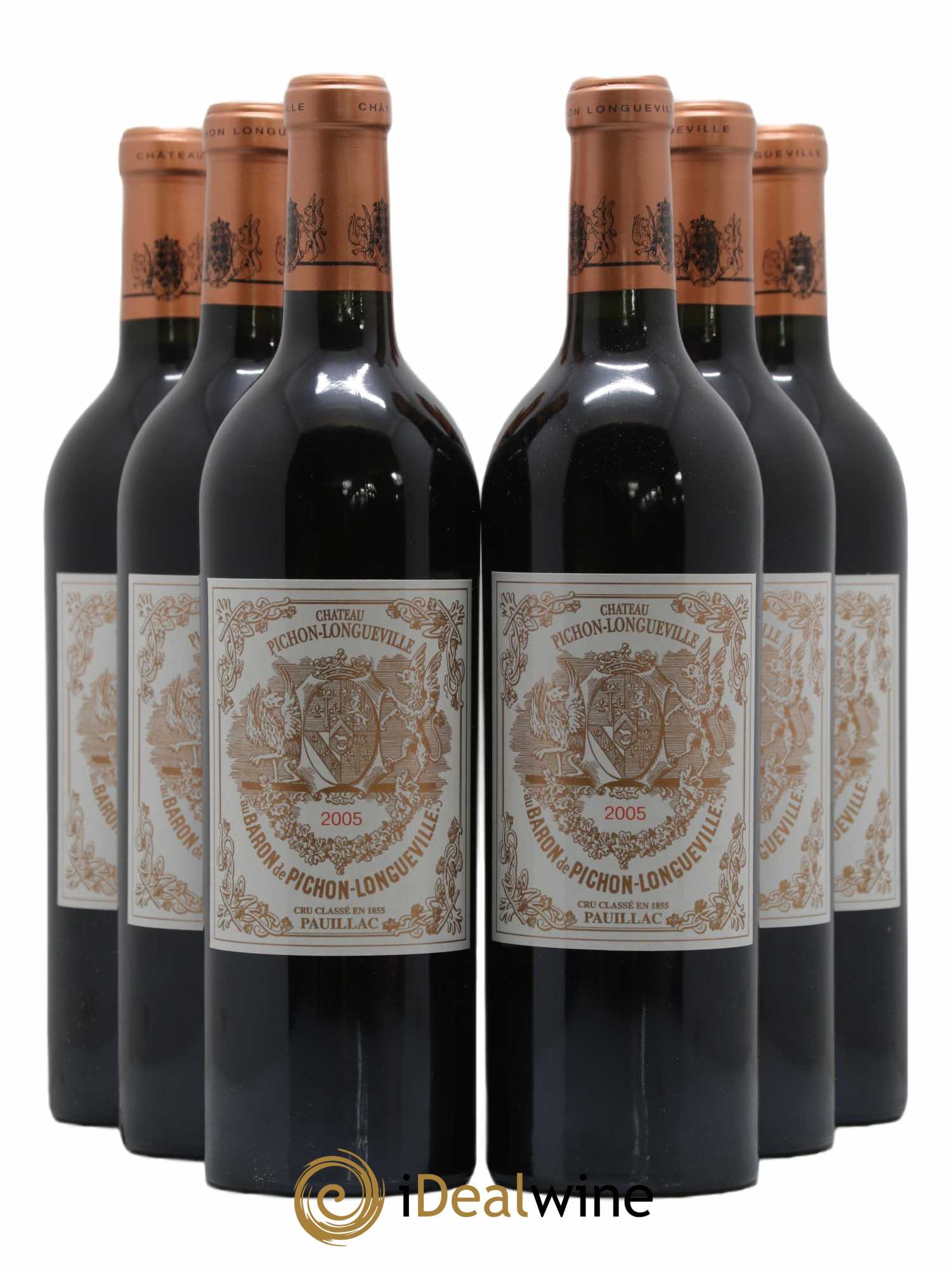 Pichon Longueville Baron 2ème Grand Cru Classé 2005 - Lot de 6 bouteilles - 0