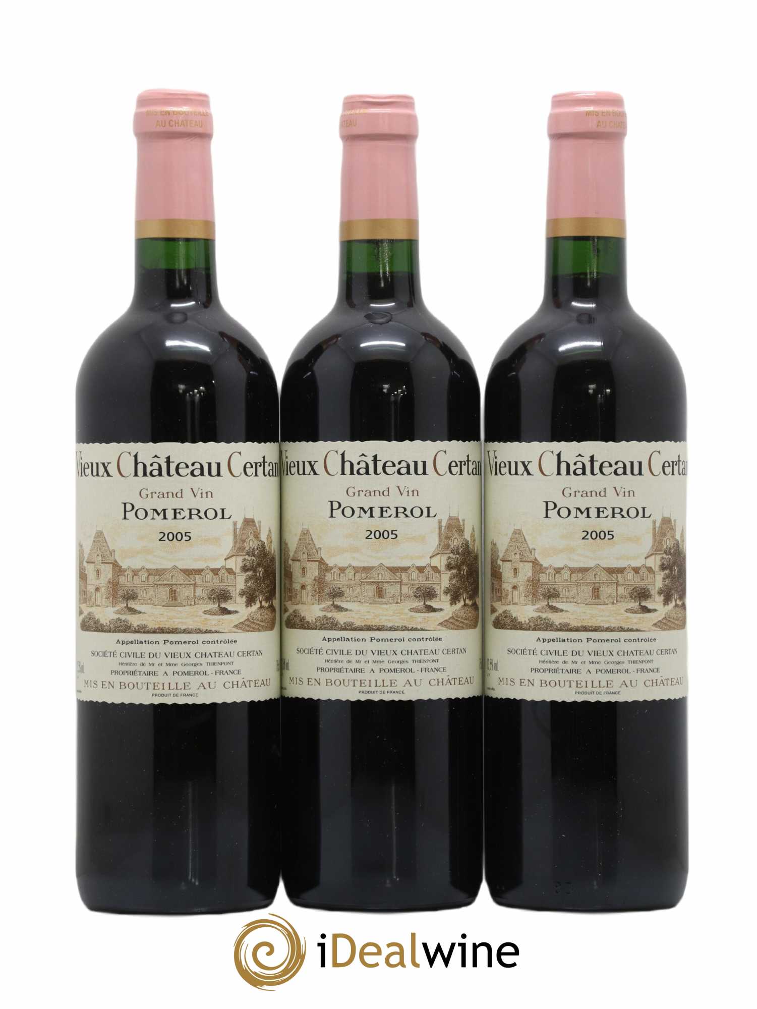 Vieux Château Certan 2005 - Lot de 3 bouteilles - 0