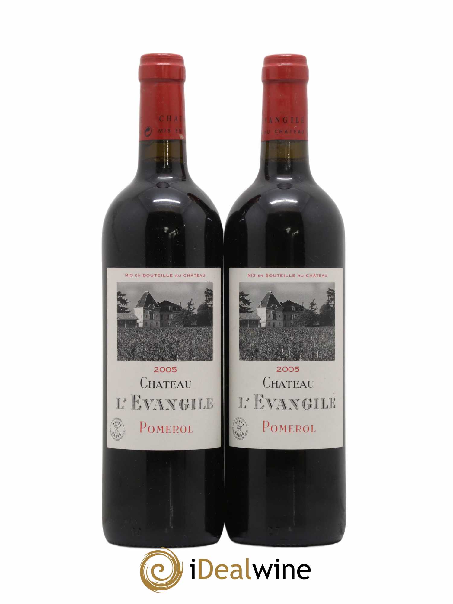 Château l' Évangile 2005 - Lot de 2 bouteilles - 0