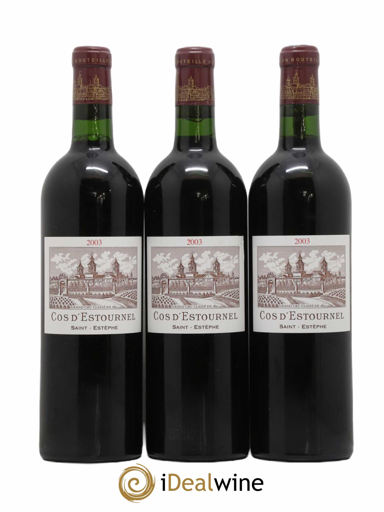 Cos d'Estournel 2ème Grand Cru Classé 2003 - Lot de 3 bouteilles - 0