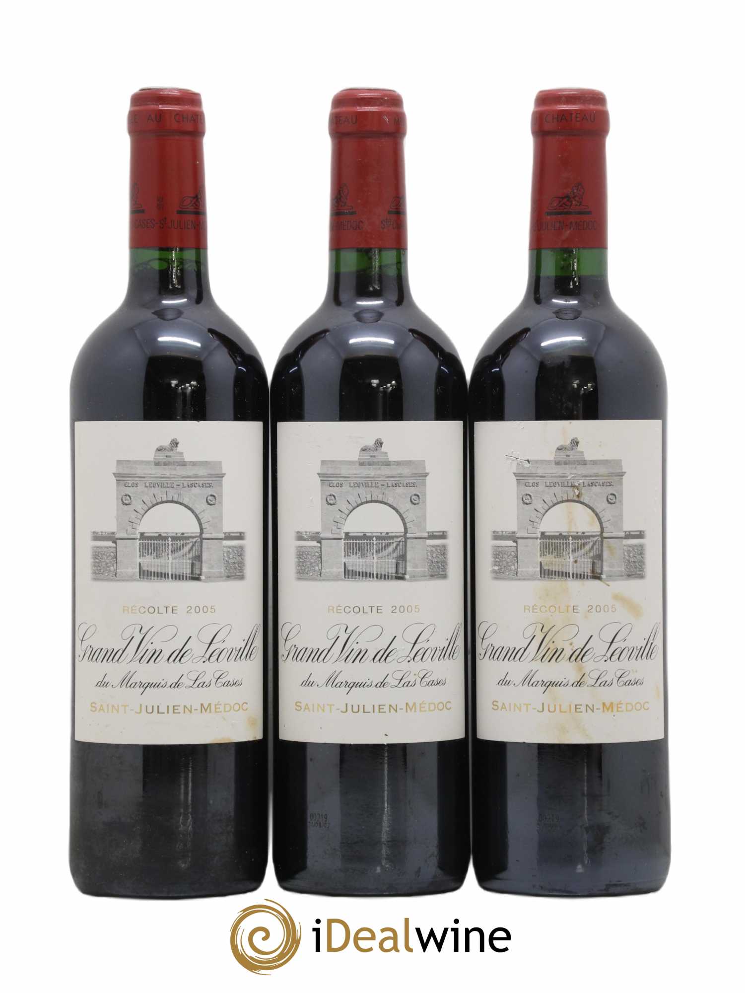 Château Léoville Las Cases 2ème Grand Cru Classé 2005 - Lot de 3 bouteilles - 0