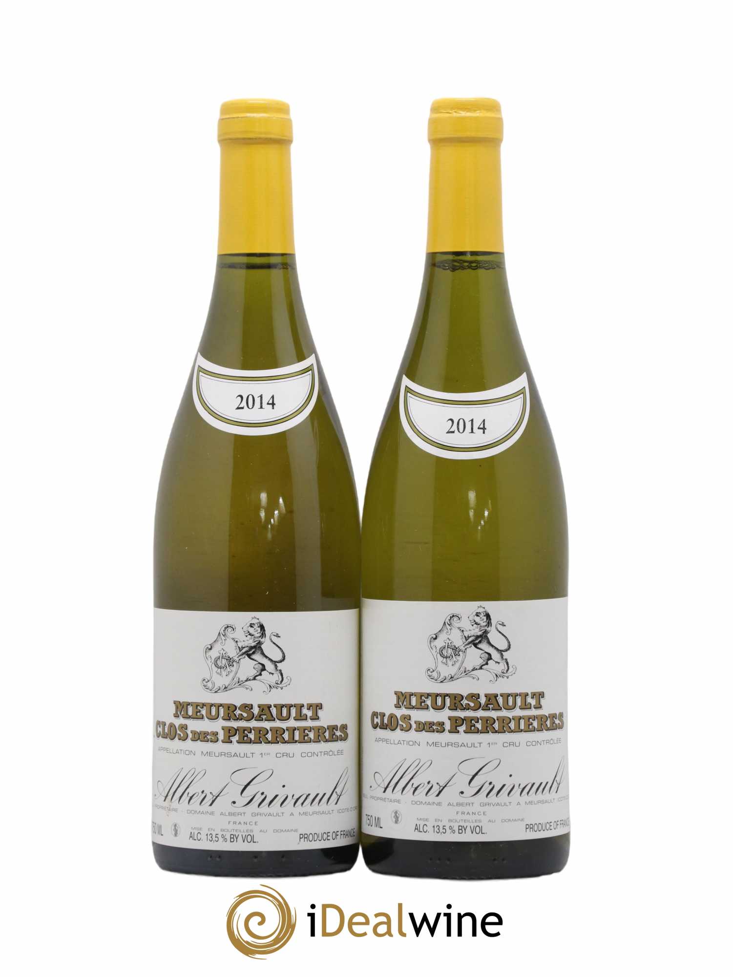 Meursault 1er Cru Clos des Perrières Monopole Albert Grivault 2014 - Lot de 2 bouteilles - 0