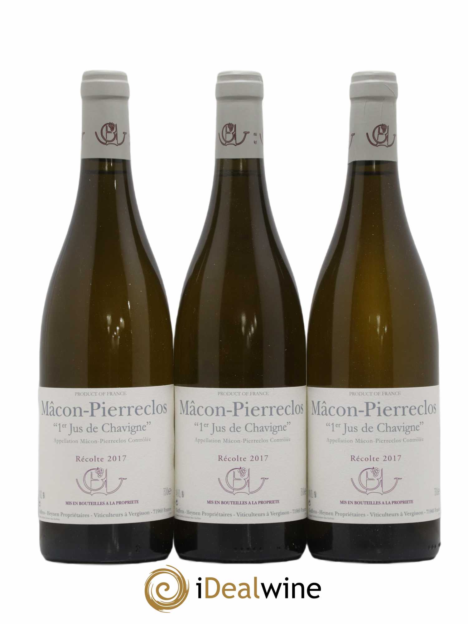 Mâcon Pierreclos 1er Jus de Chavigne Guffens-Heynen 2017 - Lot de 12 bouteilles - 1