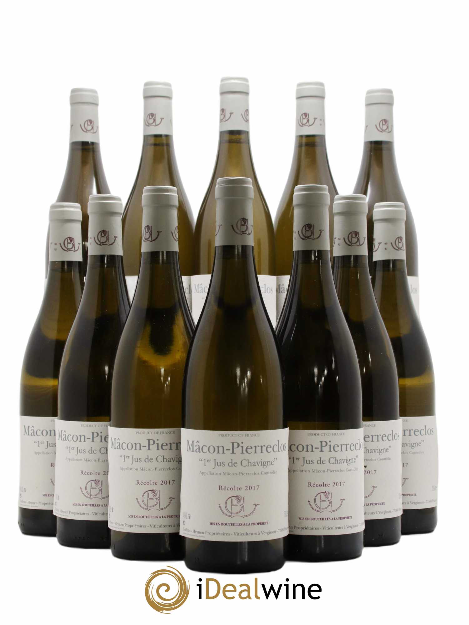 Mâcon Pierreclos 1er Jus de Chavigne Guffens-Heynen 2017 - Lot de 12 bouteilles - 0