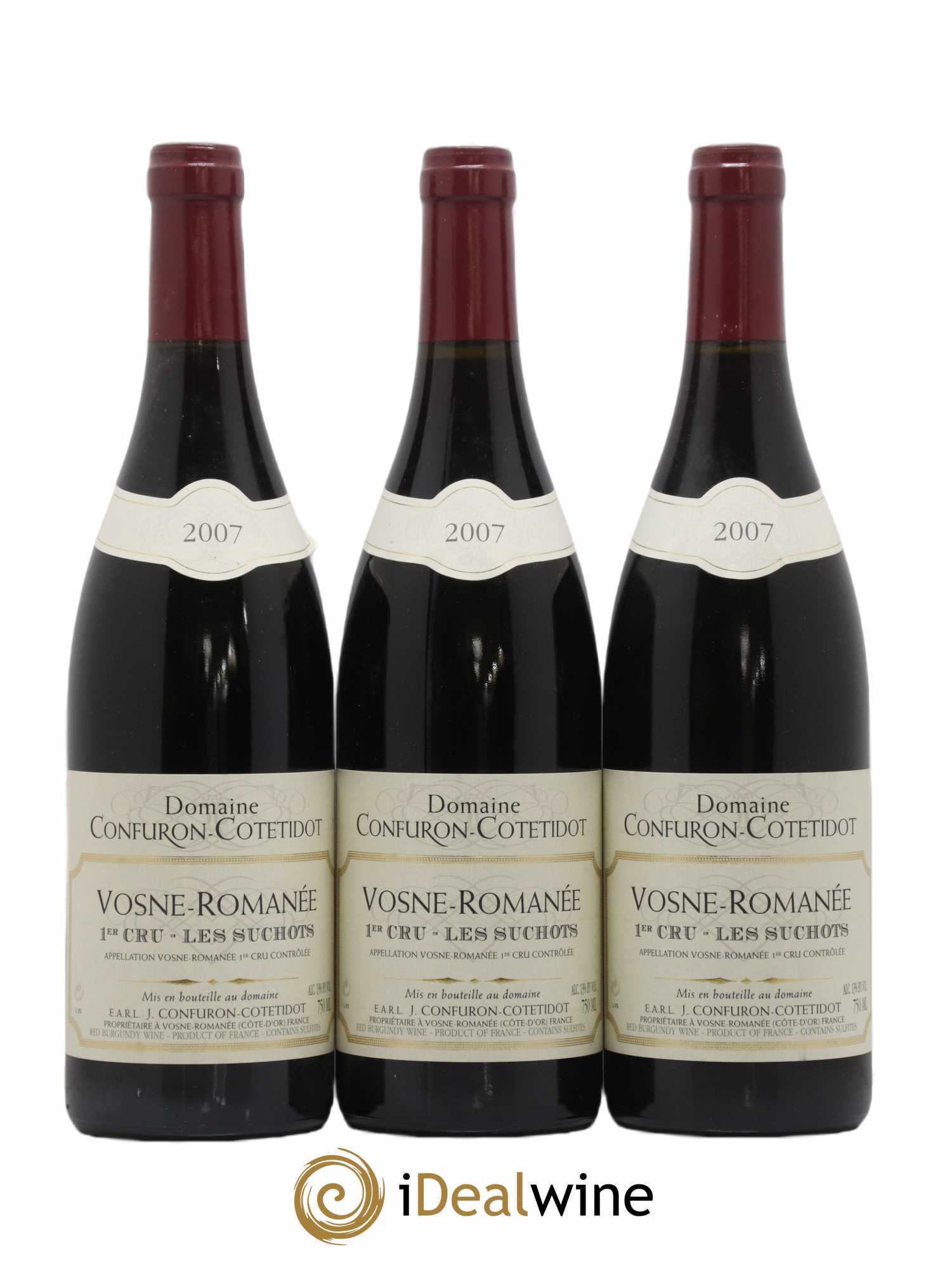 Vosne-Romanée 1er Cru Les Suchots Confuron-Cotetidot 2007 - Lot de 3 bouteilles - 0