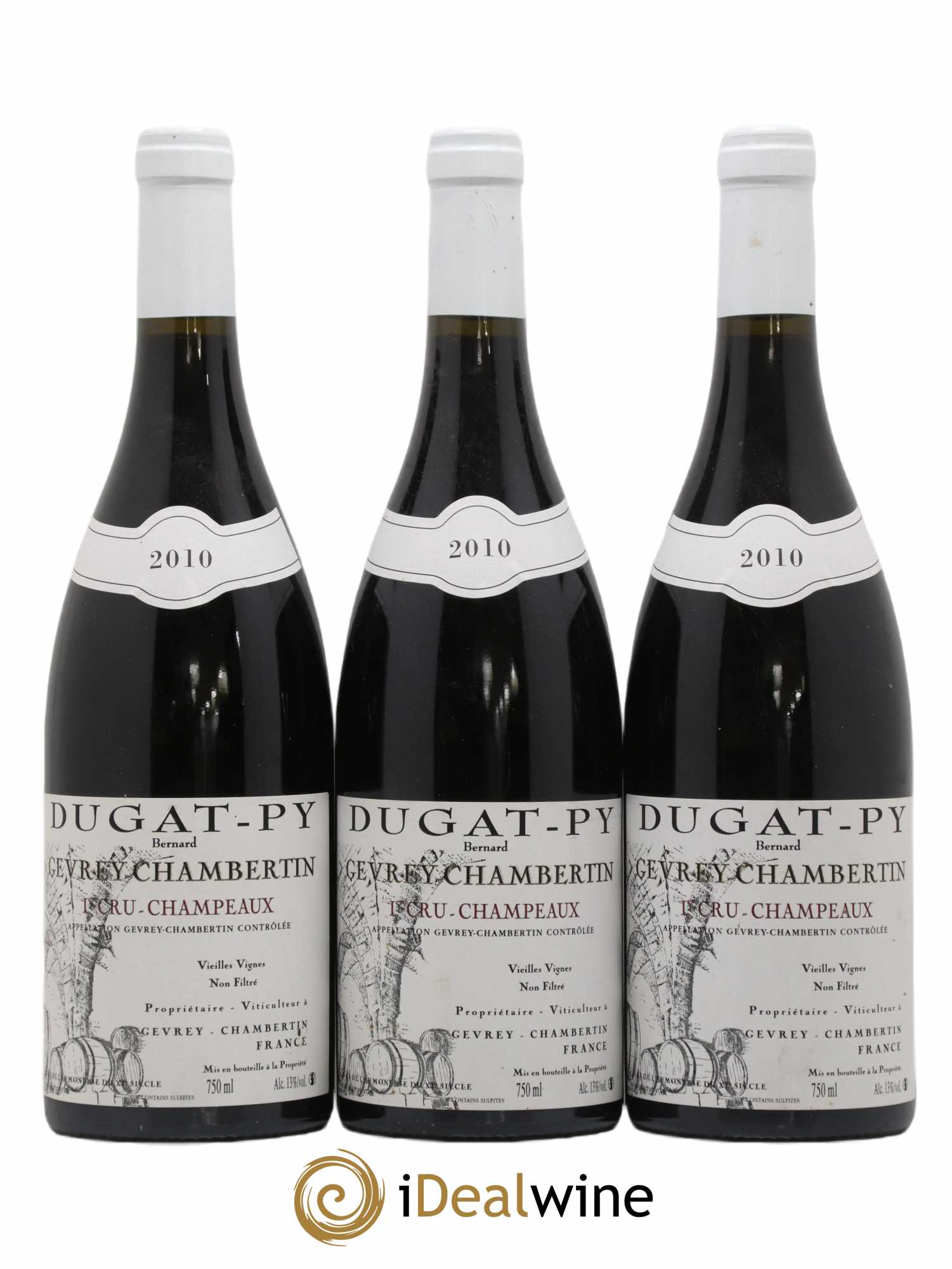 Gevrey-Chambertin 1er Cru Champeaux Dugat-Py 2010 - Posten von 3 Flaschen - 0
