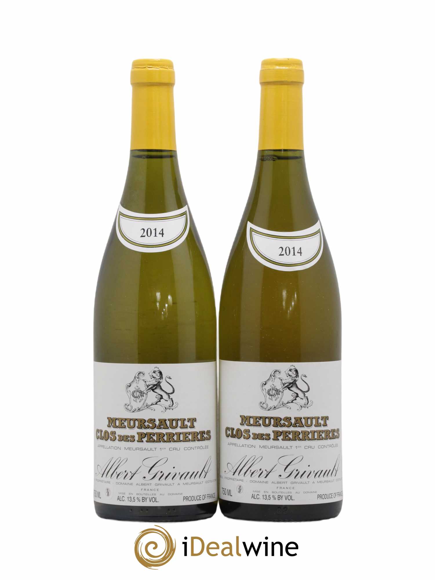 Meursault 1er Cru Clos des Perrières Monopole Albert Grivault 2014 - Lot de 2 bouteilles - 0
