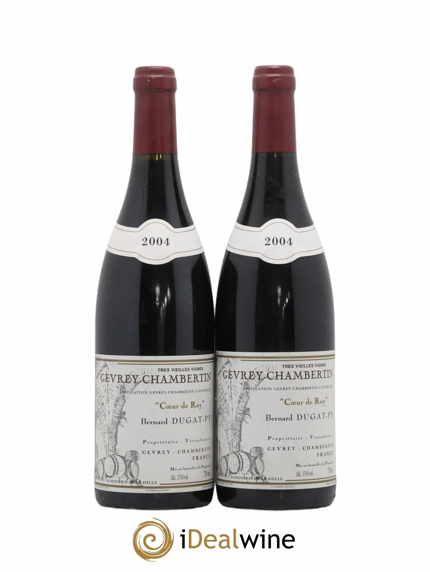 Gevrey-Chambertin Coeur de Roy Très Vieilles Vignes Dugat-Py 2004 - Lot de 2 bouteilles - 0