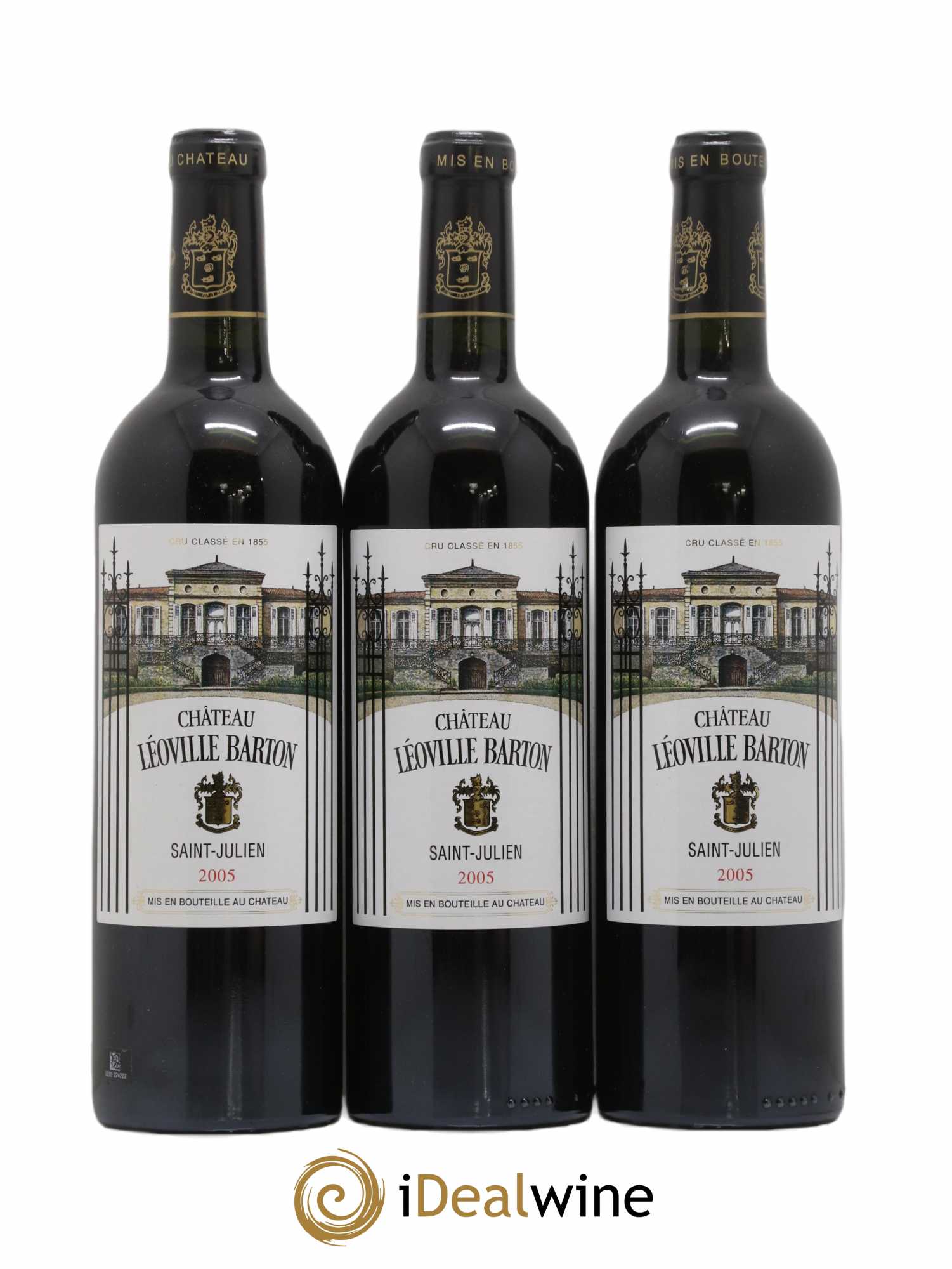 Château Léoville Barton 2ème Grand Cru Classé 2005 - Lot de 3 bouteilles - 0