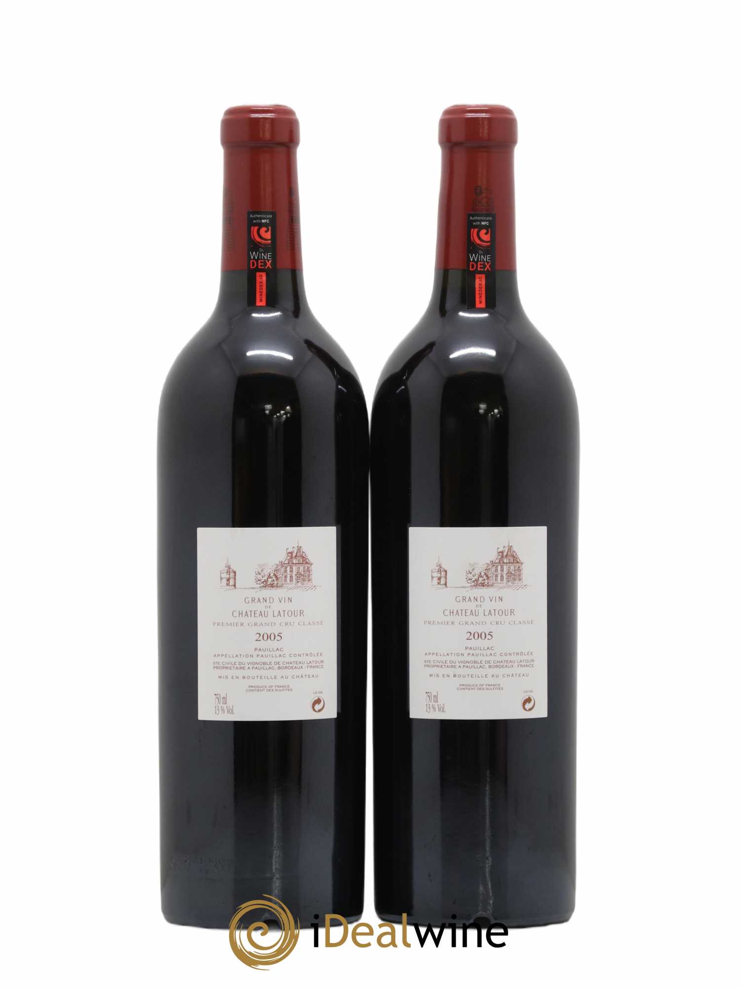 Château Latour 1er Grand Cru Classé 2005 - Lot de 2 bouteilles - 1