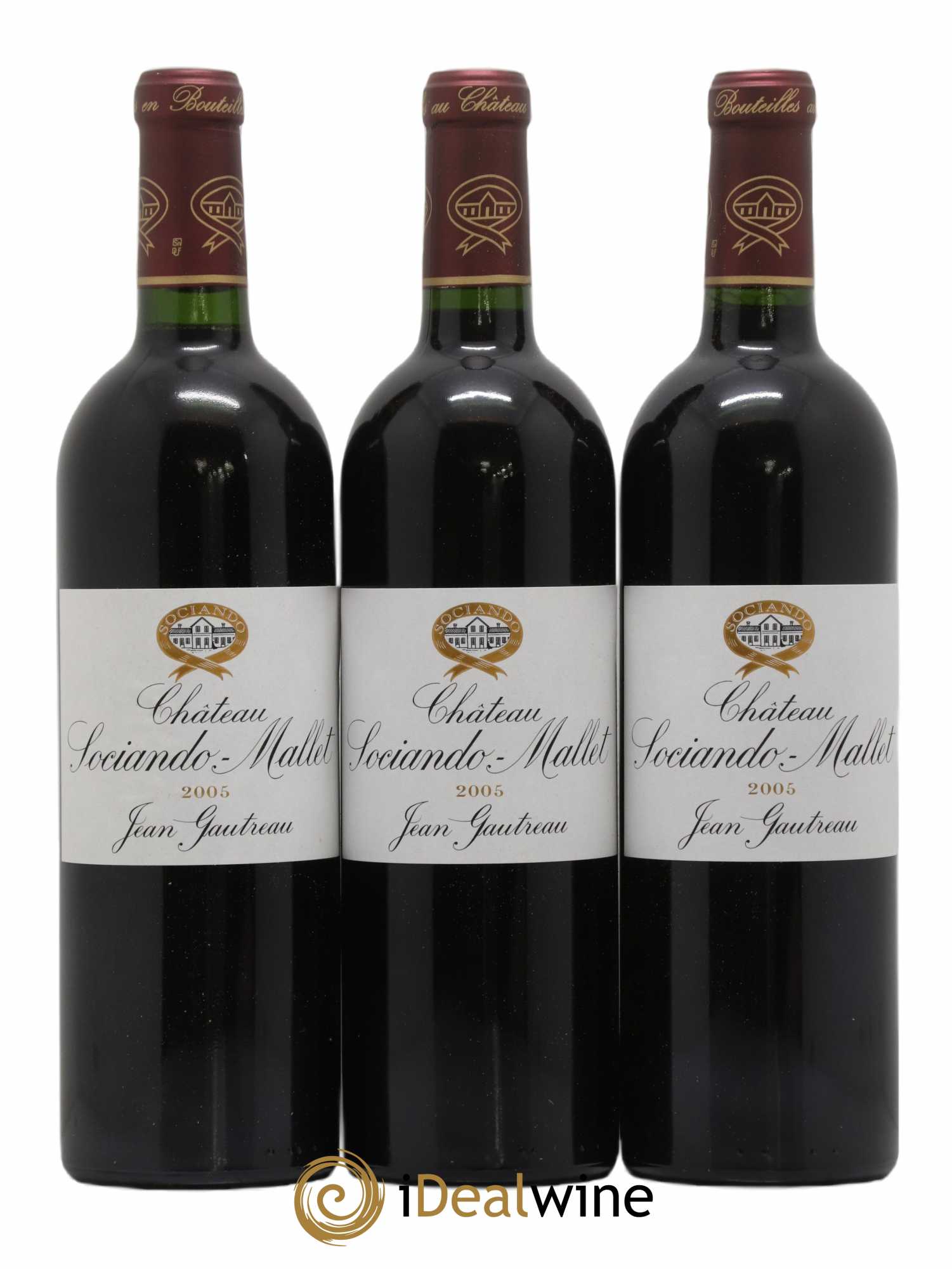 Château Sociando Mallet 2005 - Lot de 12 bouteilles - 1