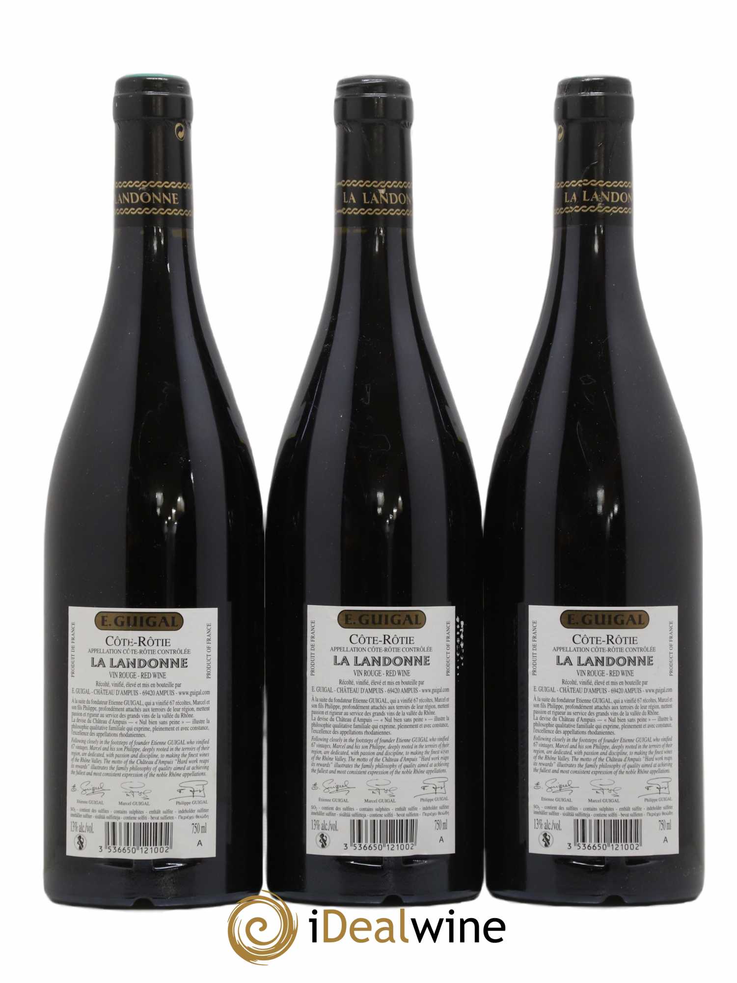 Côte-Rôtie La Landonne Guigal 2007 - Lot de 6 bouteilles - 4