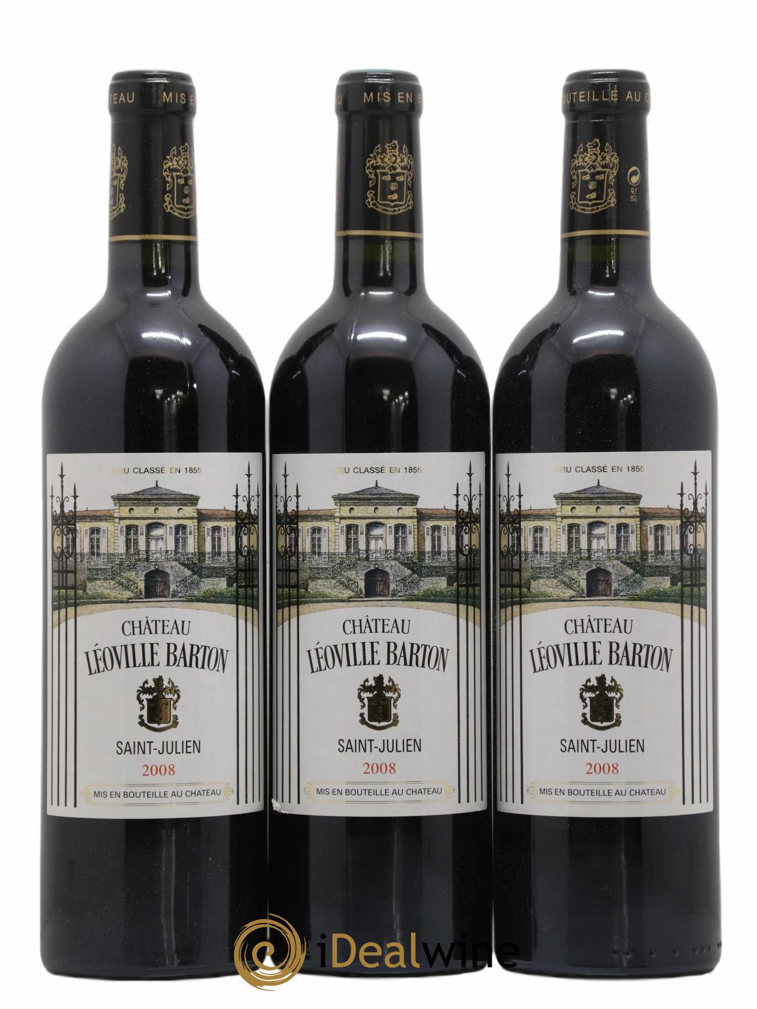 Château Léoville Barton 2ème Grand Cru Classé 2008 - Lot de 6 bouteilles - 1