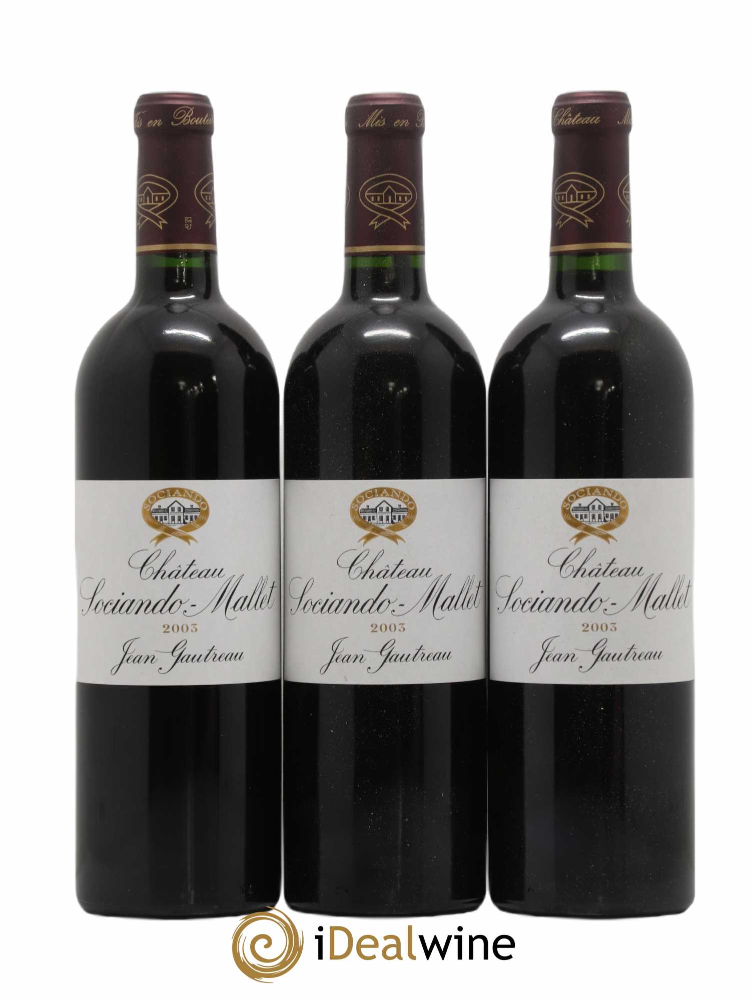 Château Sociando Mallet 2003 - Lot de 12 bouteilles - 1