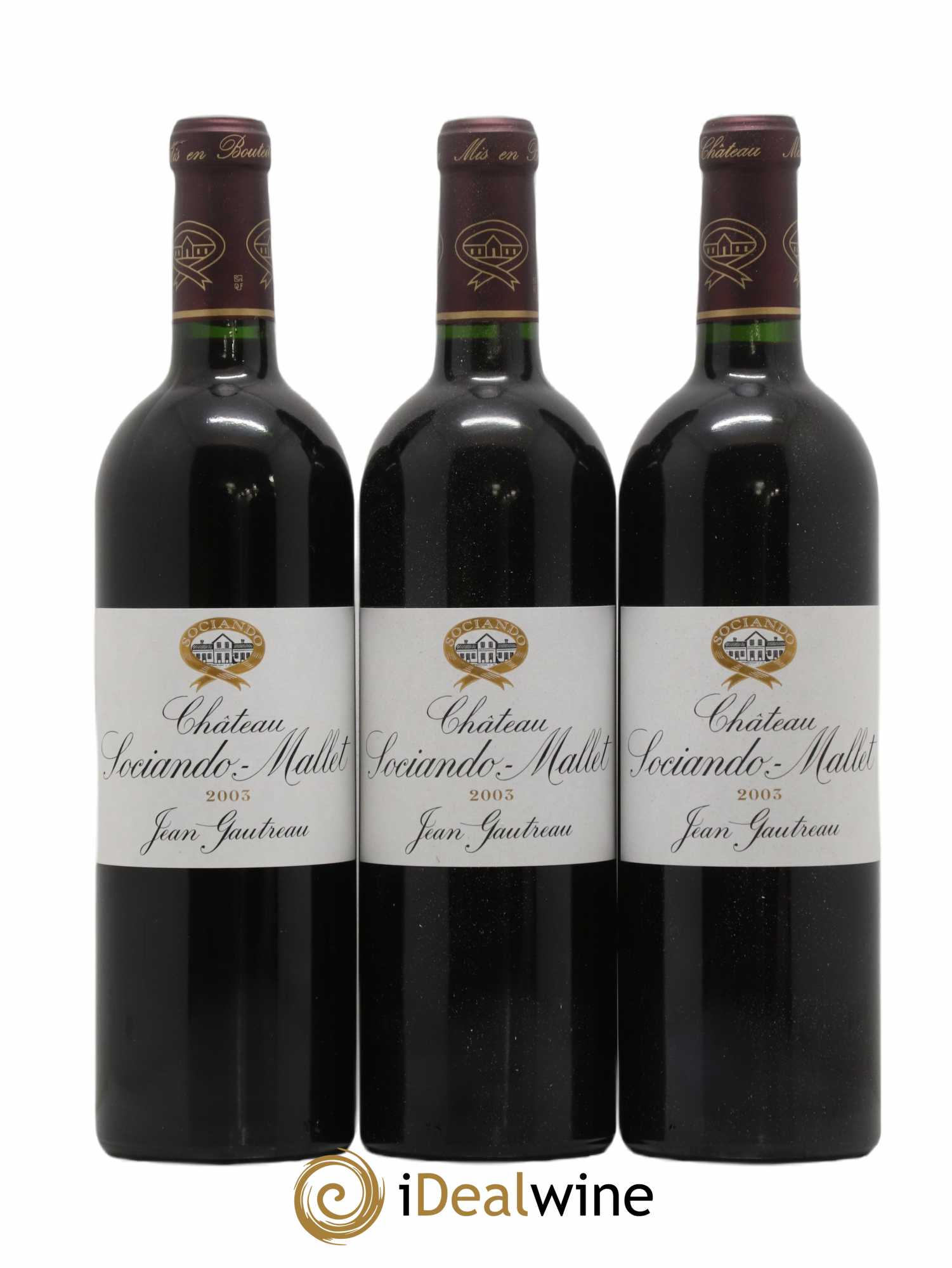 Château Sociando Mallet 2003 - Lot de 12 bouteilles - 2