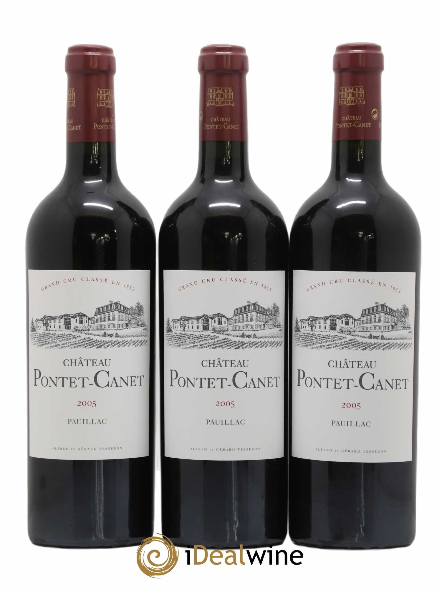 Château Pontet Canet 5ème Grand Cru Classé 2005 - Lot de 12 bouteilles - 1