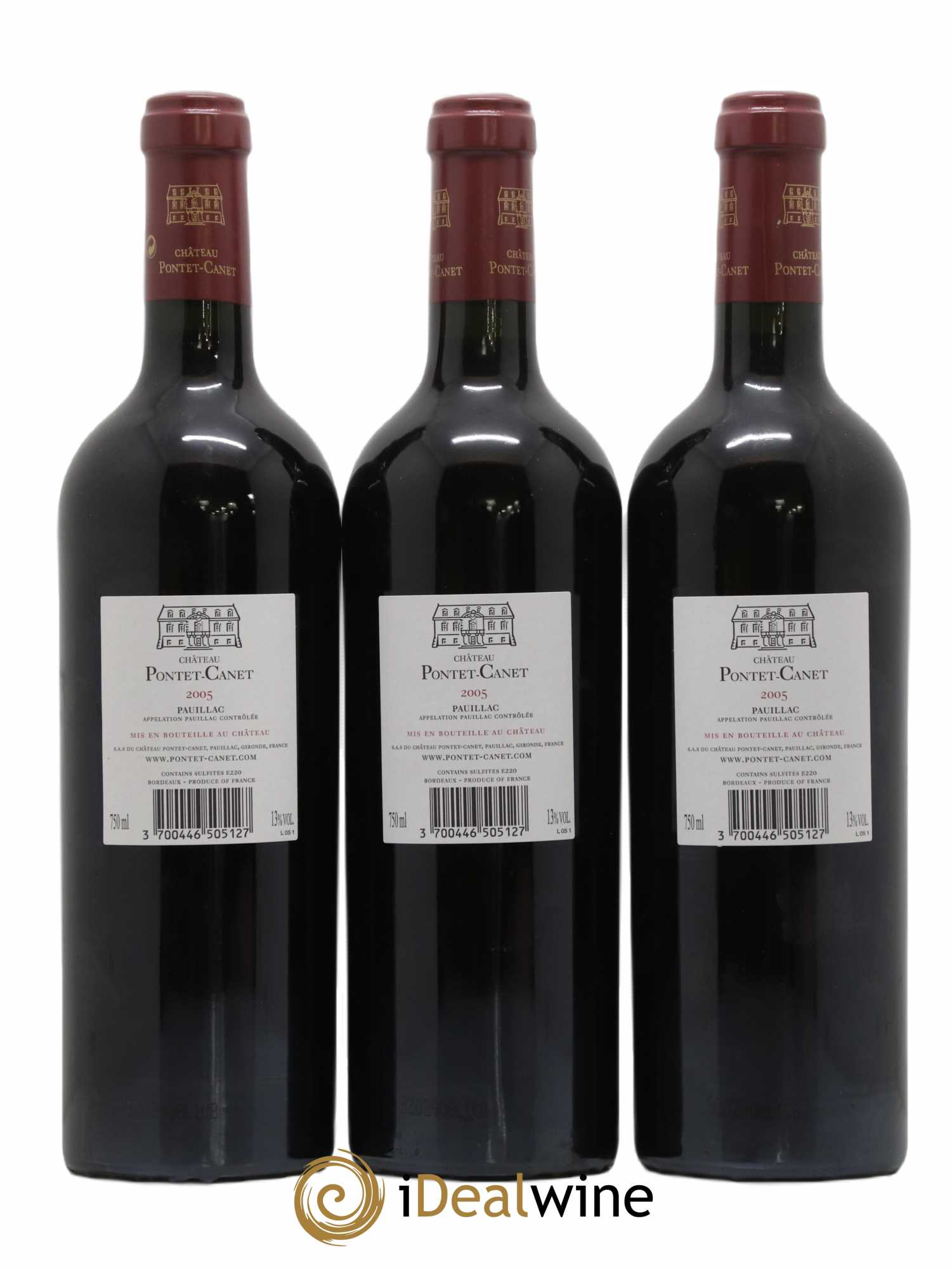 Château Pontet Canet 5ème Grand Cru Classé 2005 - Lot de 12 bouteilles - 2