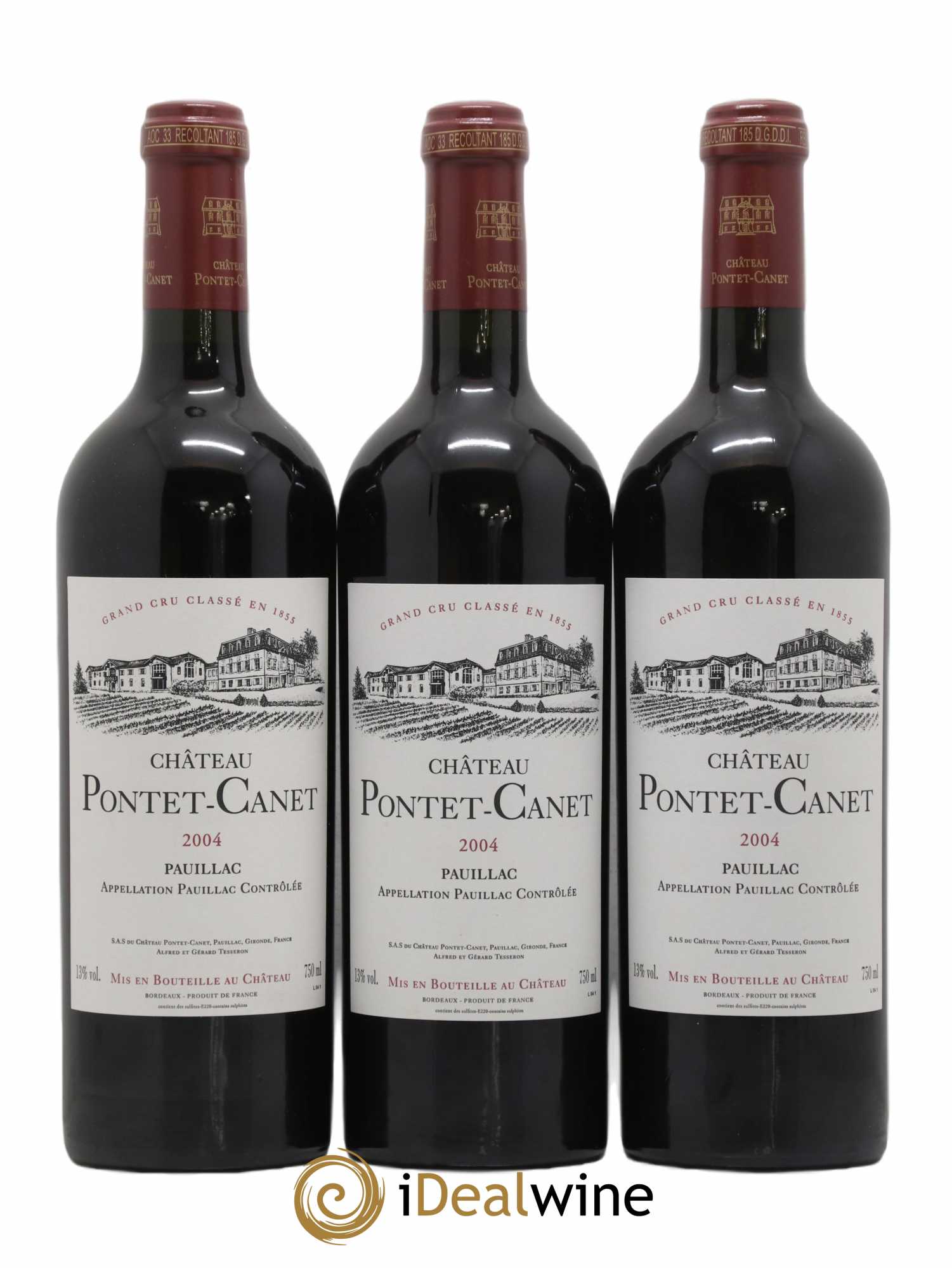Château Pontet Canet 5ème Grand Cru Classé 2004 - Lot de 12 bouteilles - 3