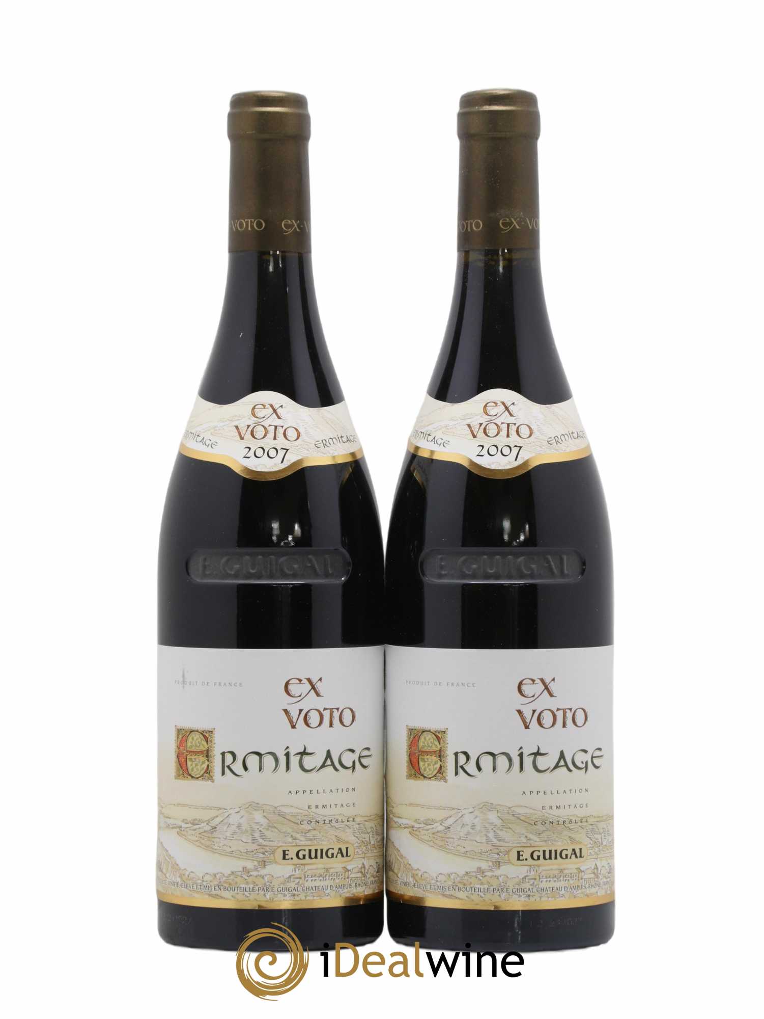 Ermitage Ex Voto Guigal 2007 - Lot de 2 bouteilles - 0